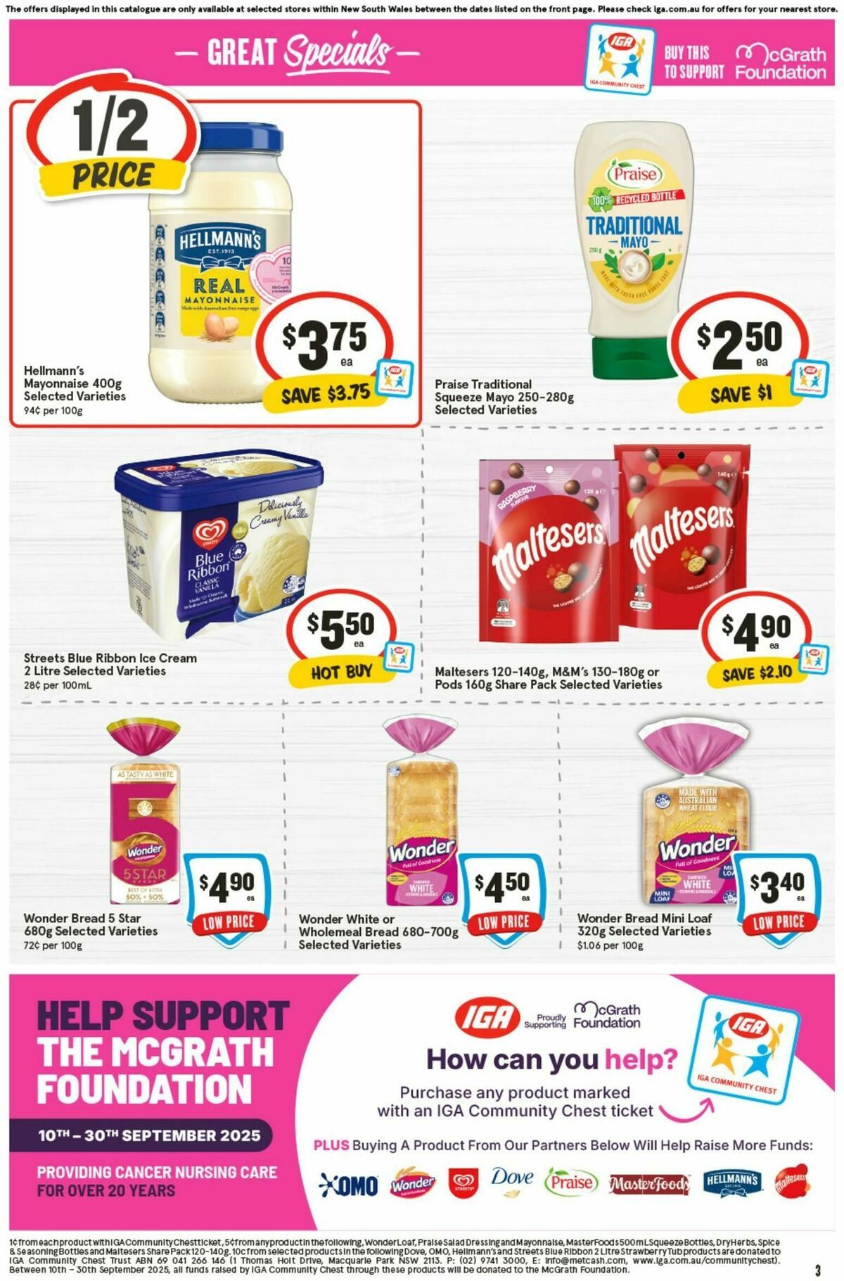 IGA Catalogues from 10 September