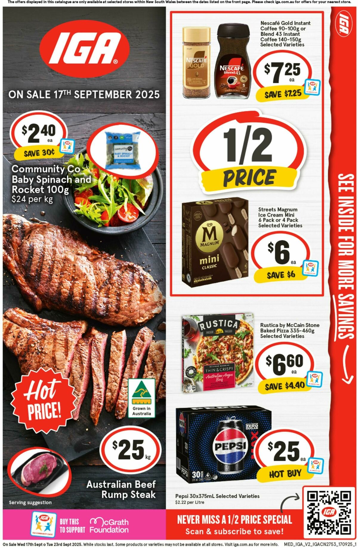 IGA Catalogues from 17 September