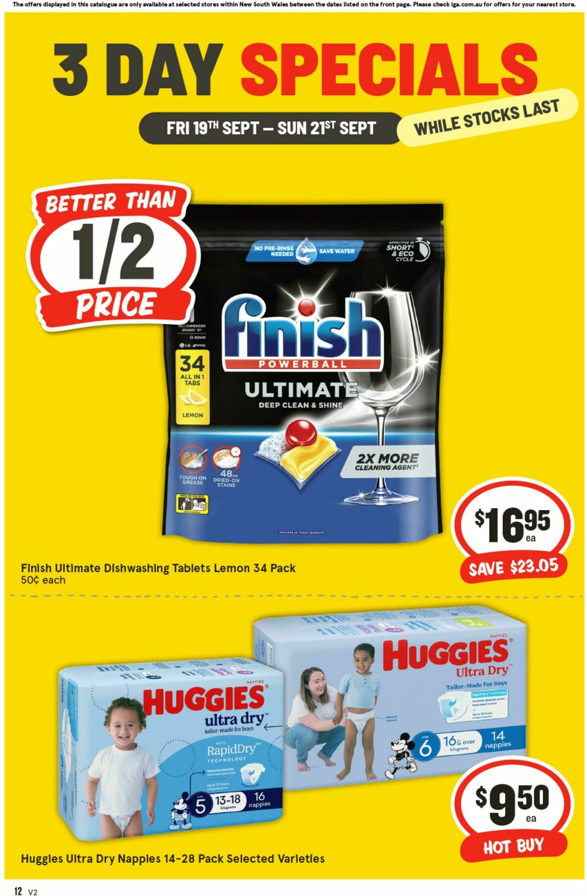 IGA 3 Day Specials Catalogues from 19 September