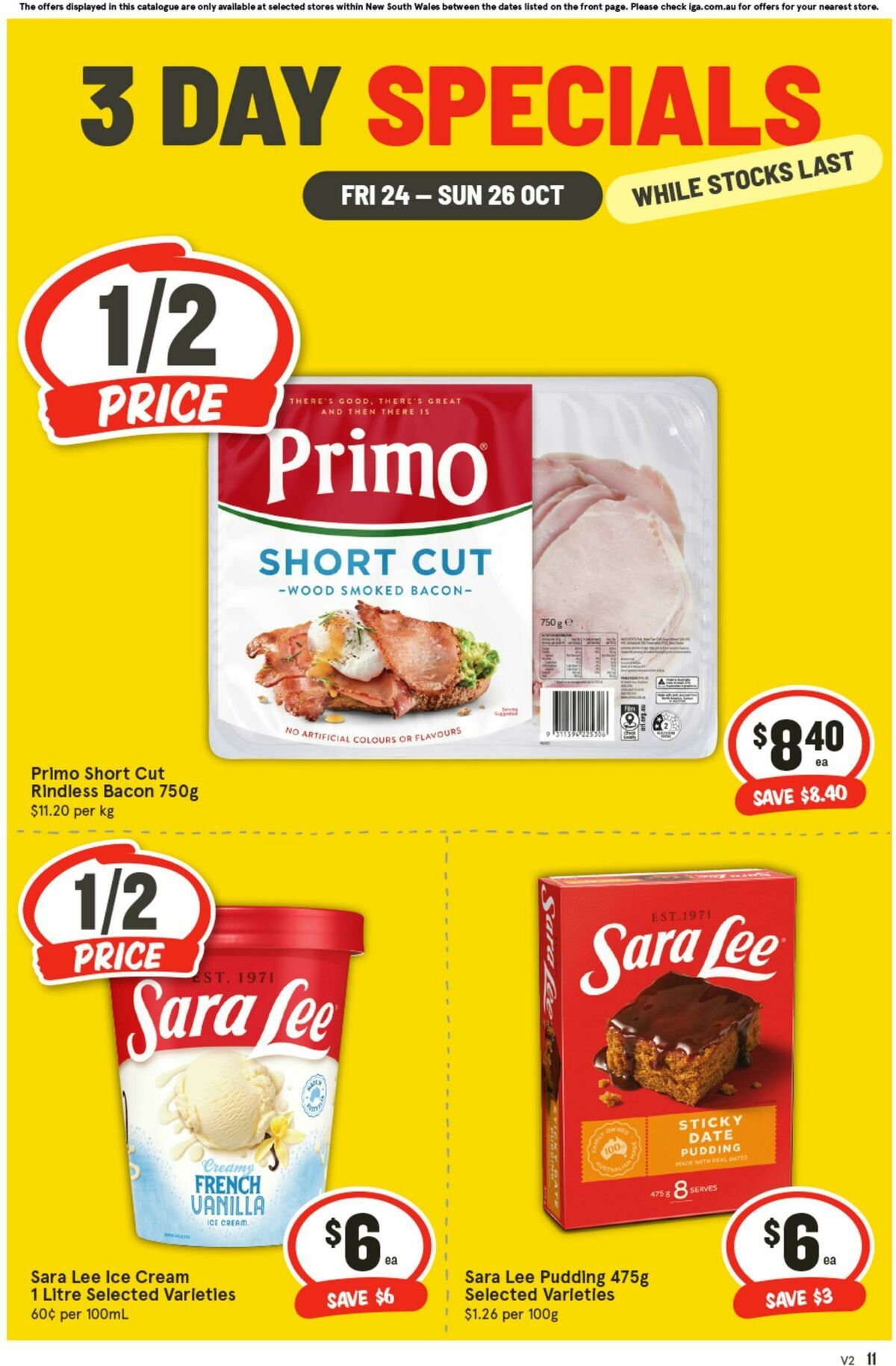IGA 3 Day Specials Catalogues from 24 October