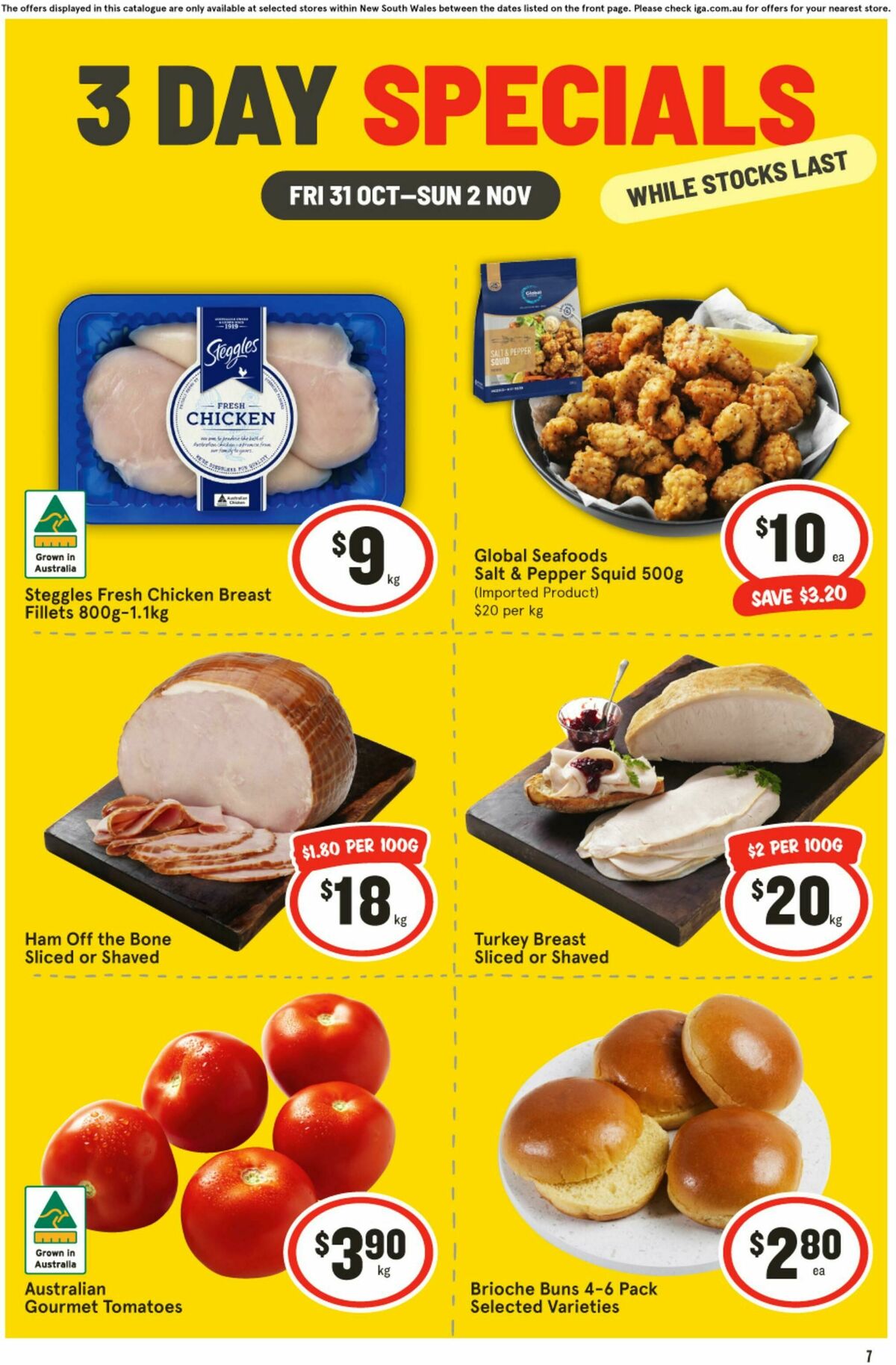 IGA 3 Day Specials Catalogues from 31 October