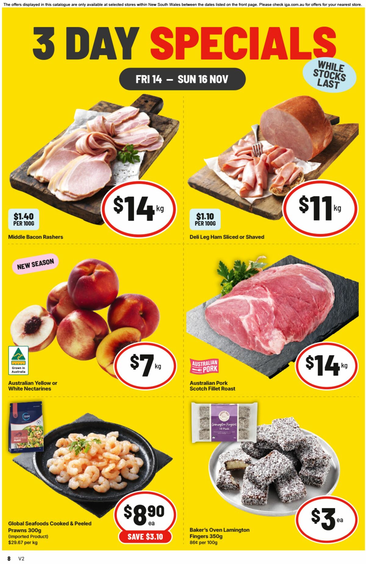 IGA 3 Day Specials Catalogues from 14 November