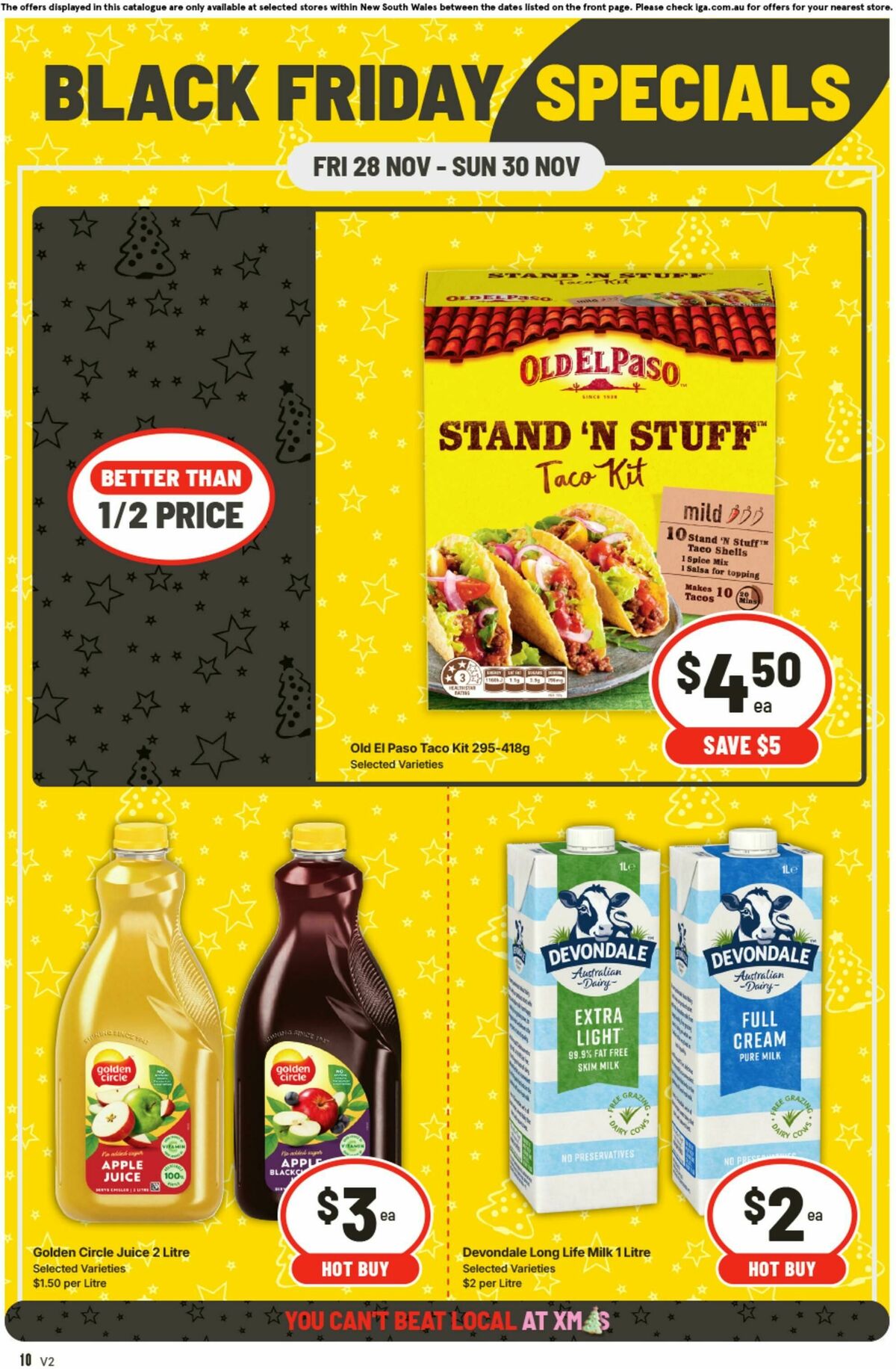 IGA Black Friday Specials Catalogues from 28 November