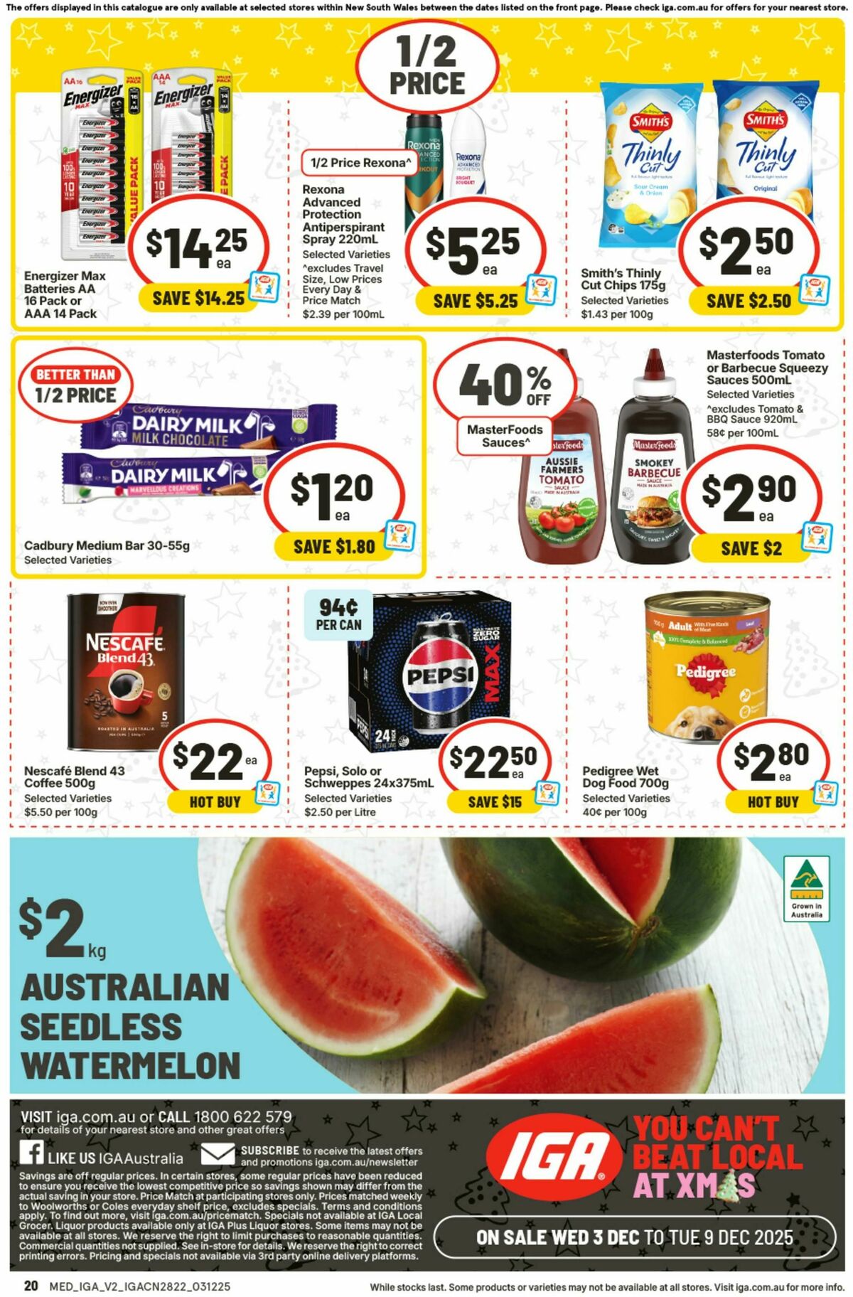 IGA Catalogues from 3 December