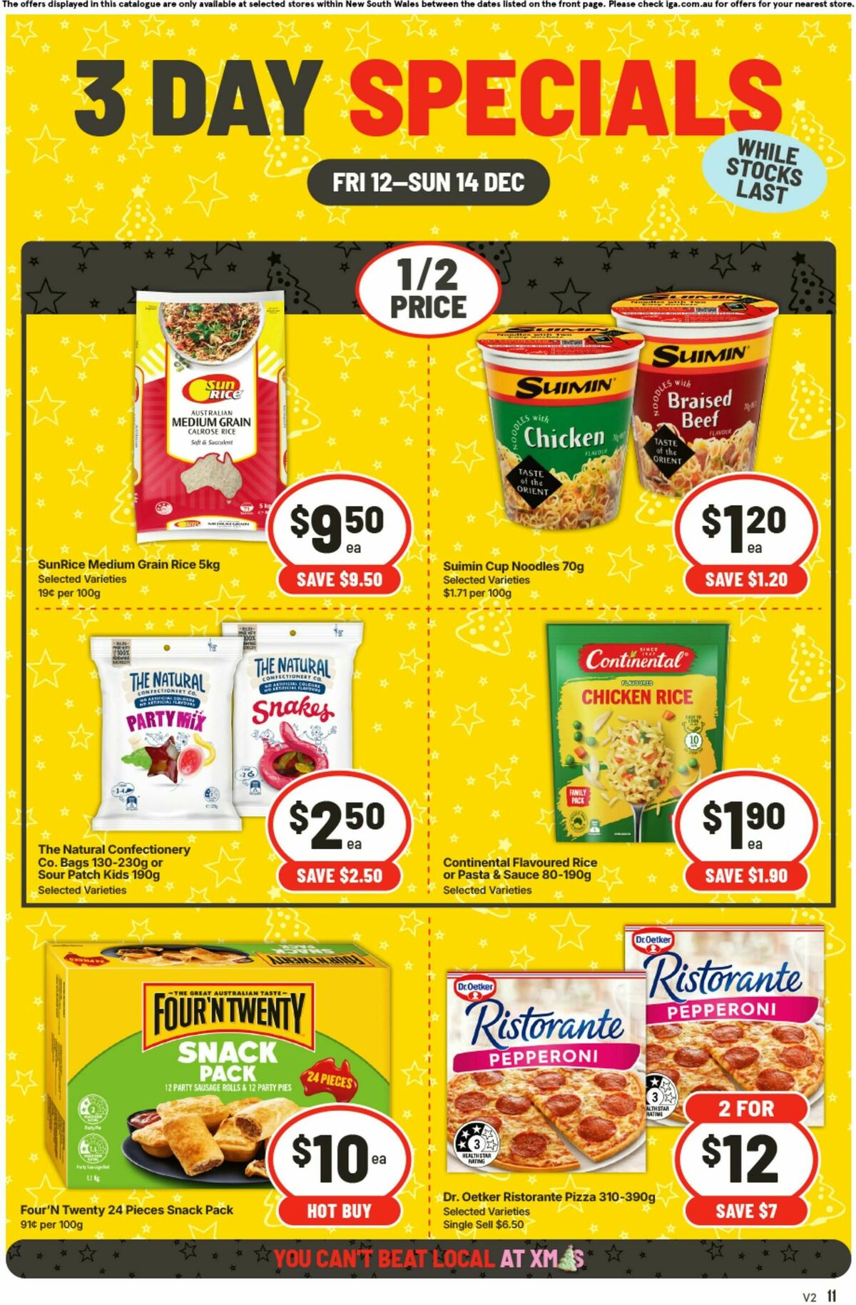 IGA 3 Day Specials Catalogues from 12 December