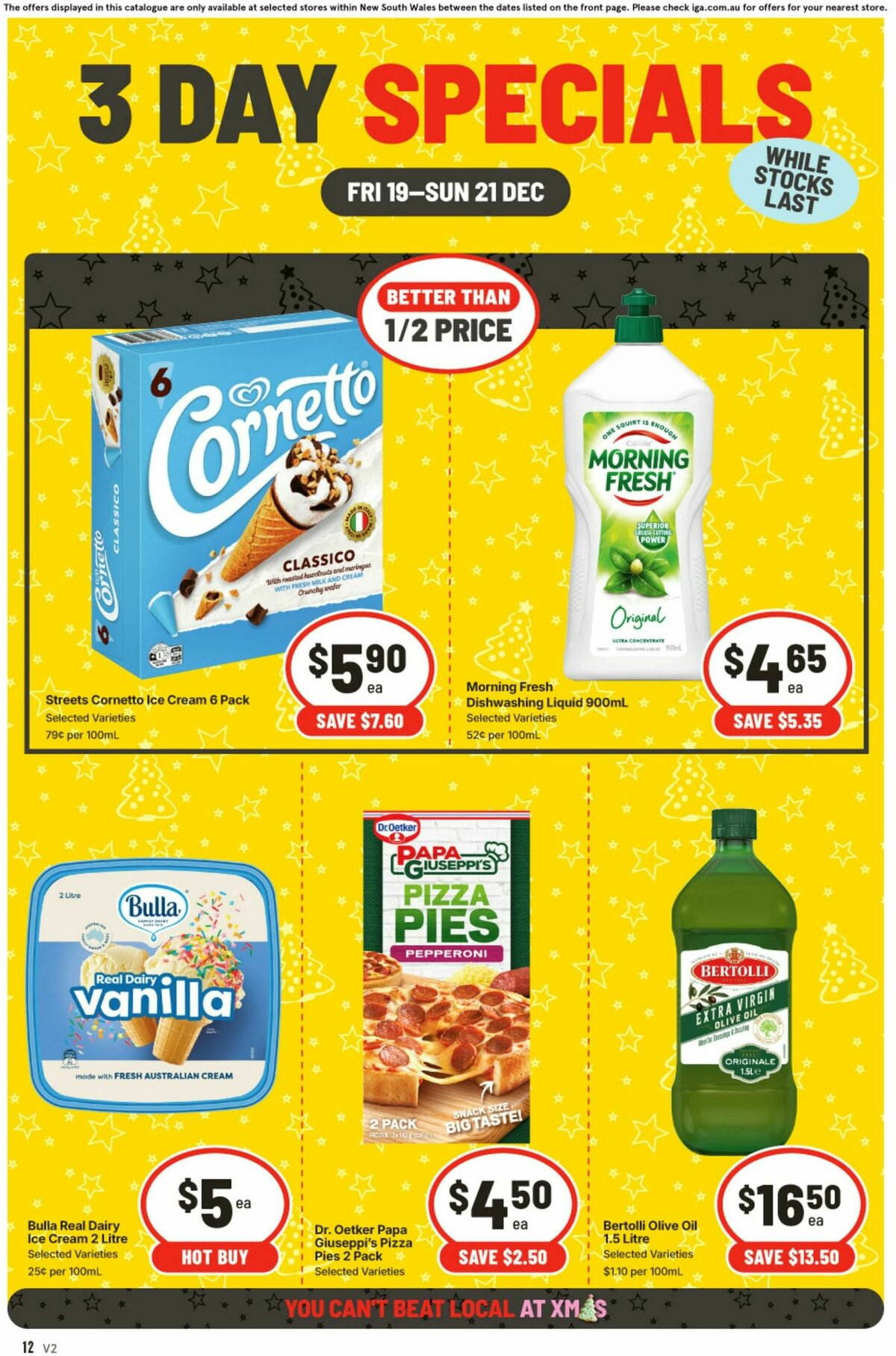 IGA 3 Day Specials Catalogues from 19 December