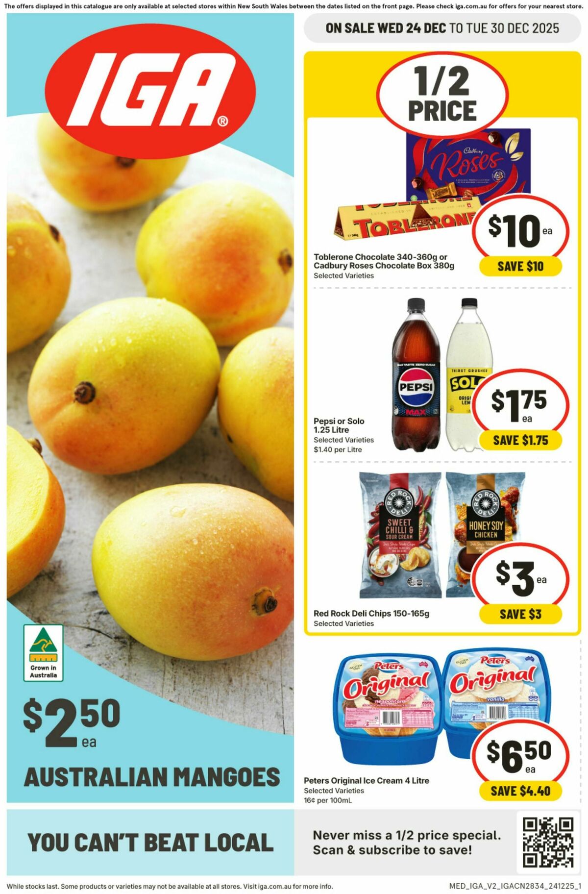 IGA Catalogues from 24 December