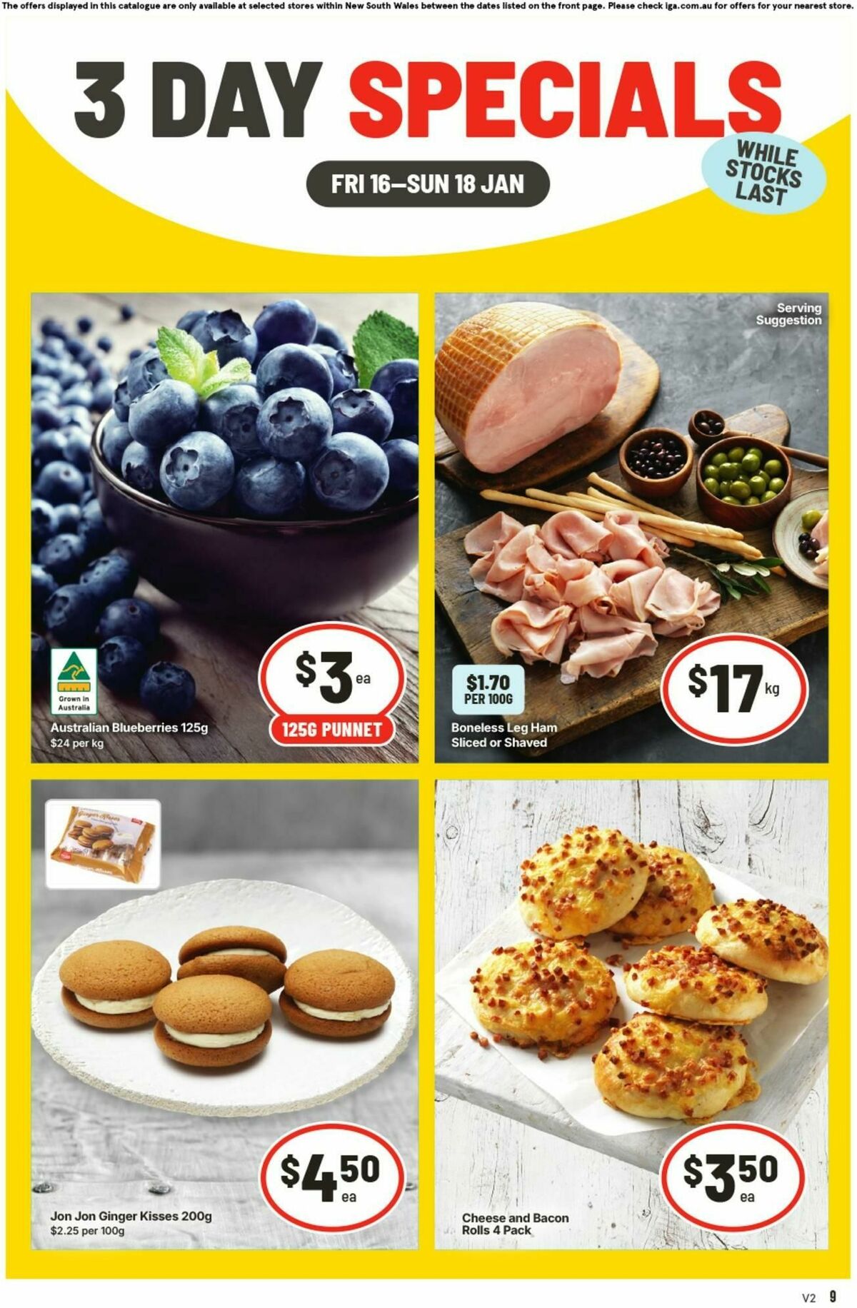 IGA 3 Day Specials Catalogues from 16 January