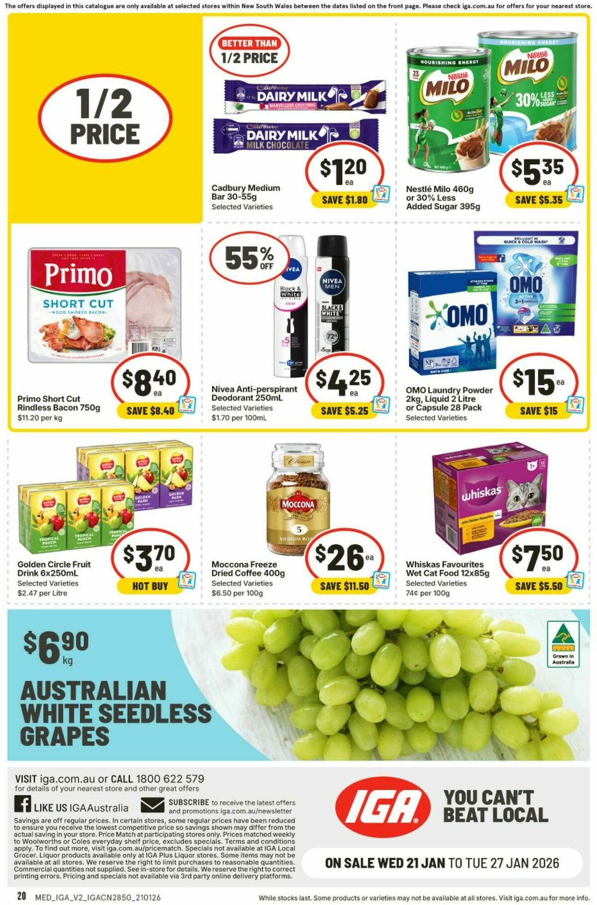IGA Catalogues from 21 January