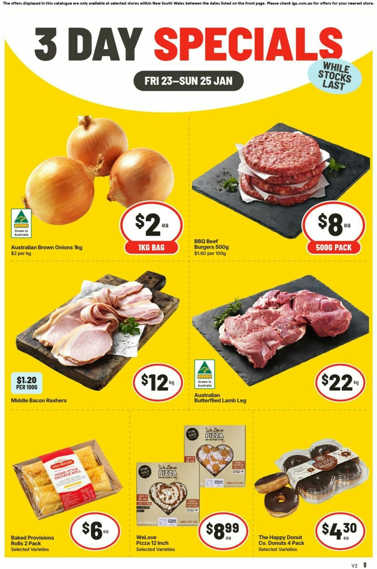 IGA 3 Day Specials Catalogues from 23 January
