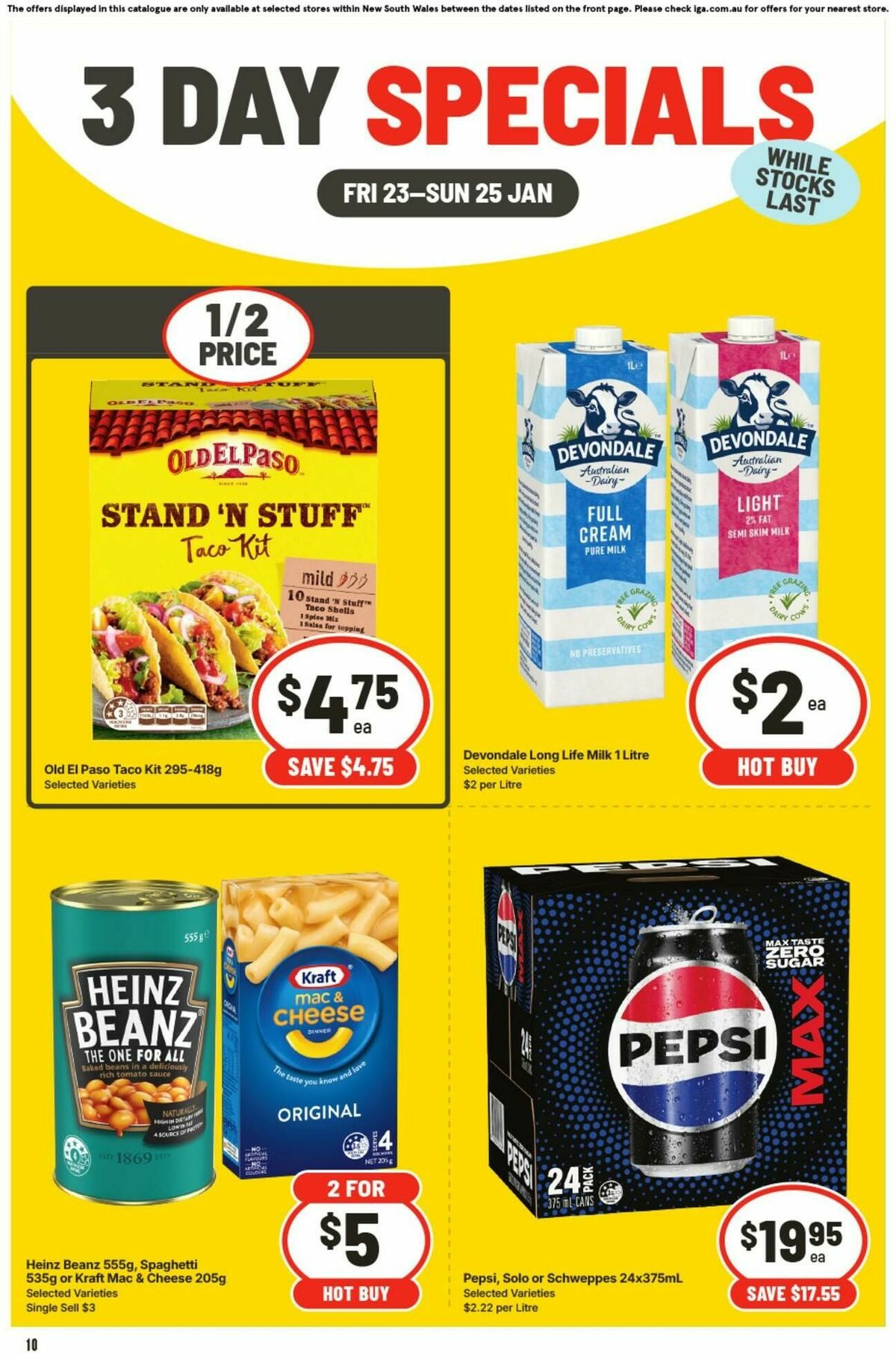 IGA 3 Day Specials Catalogues from 23 January