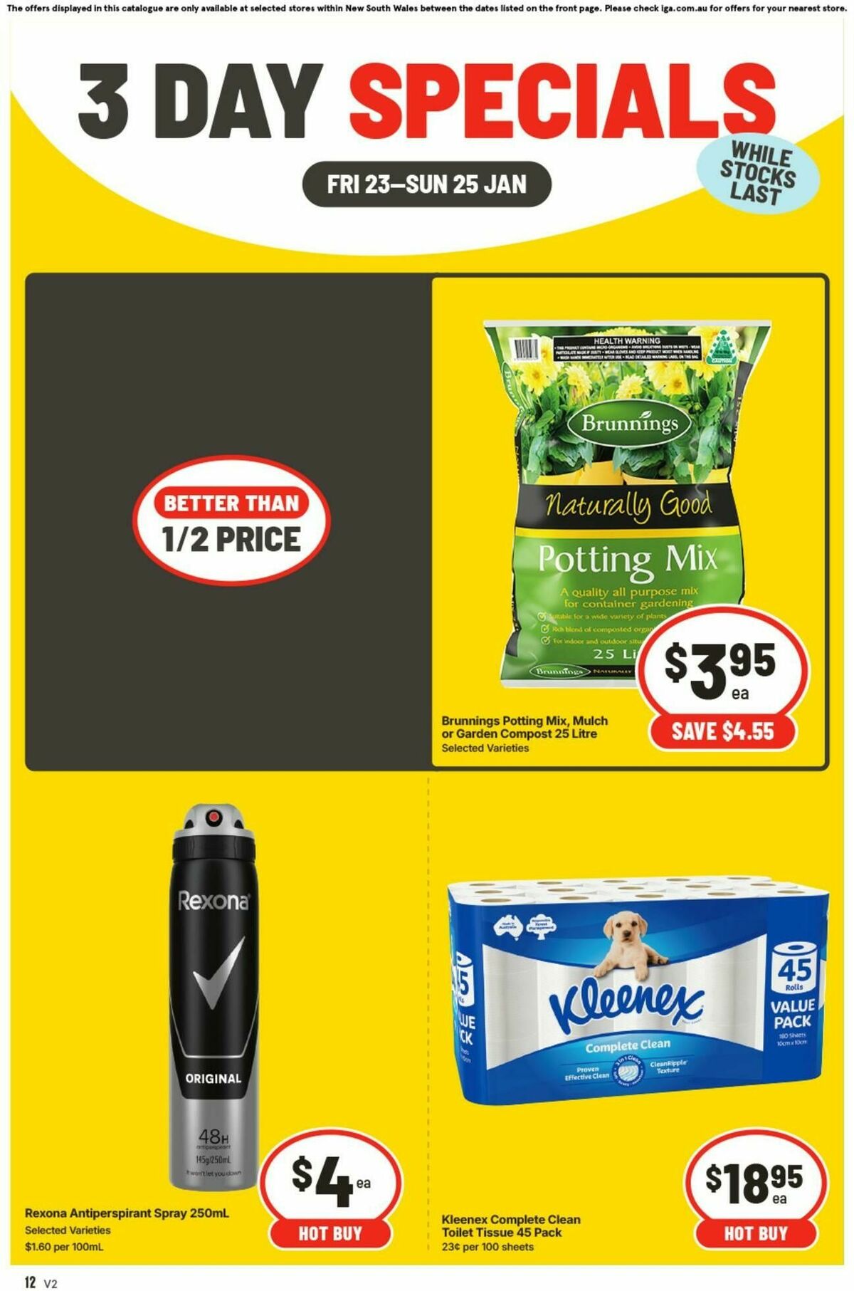 IGA 3 Day Specials Catalogues from 23 January