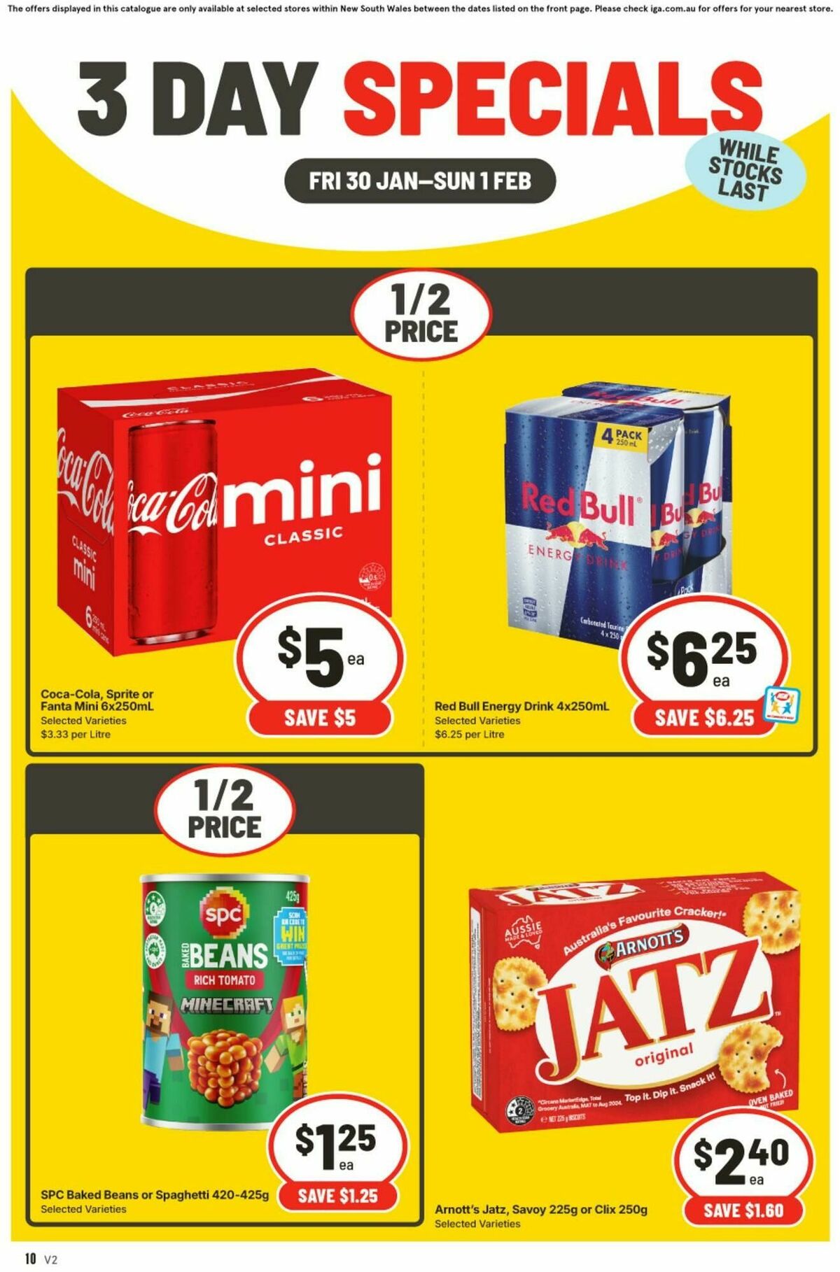 IGA 3 Day Specials Catalogues from 30 January