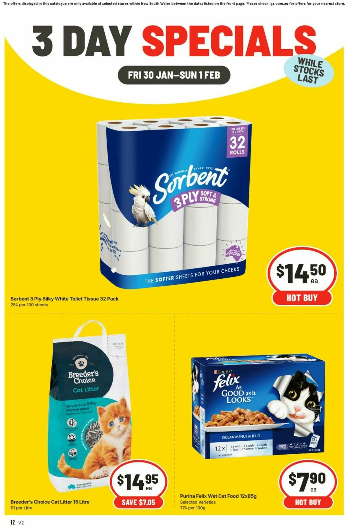 IGA 3 Day Specials Catalogues from 30 January