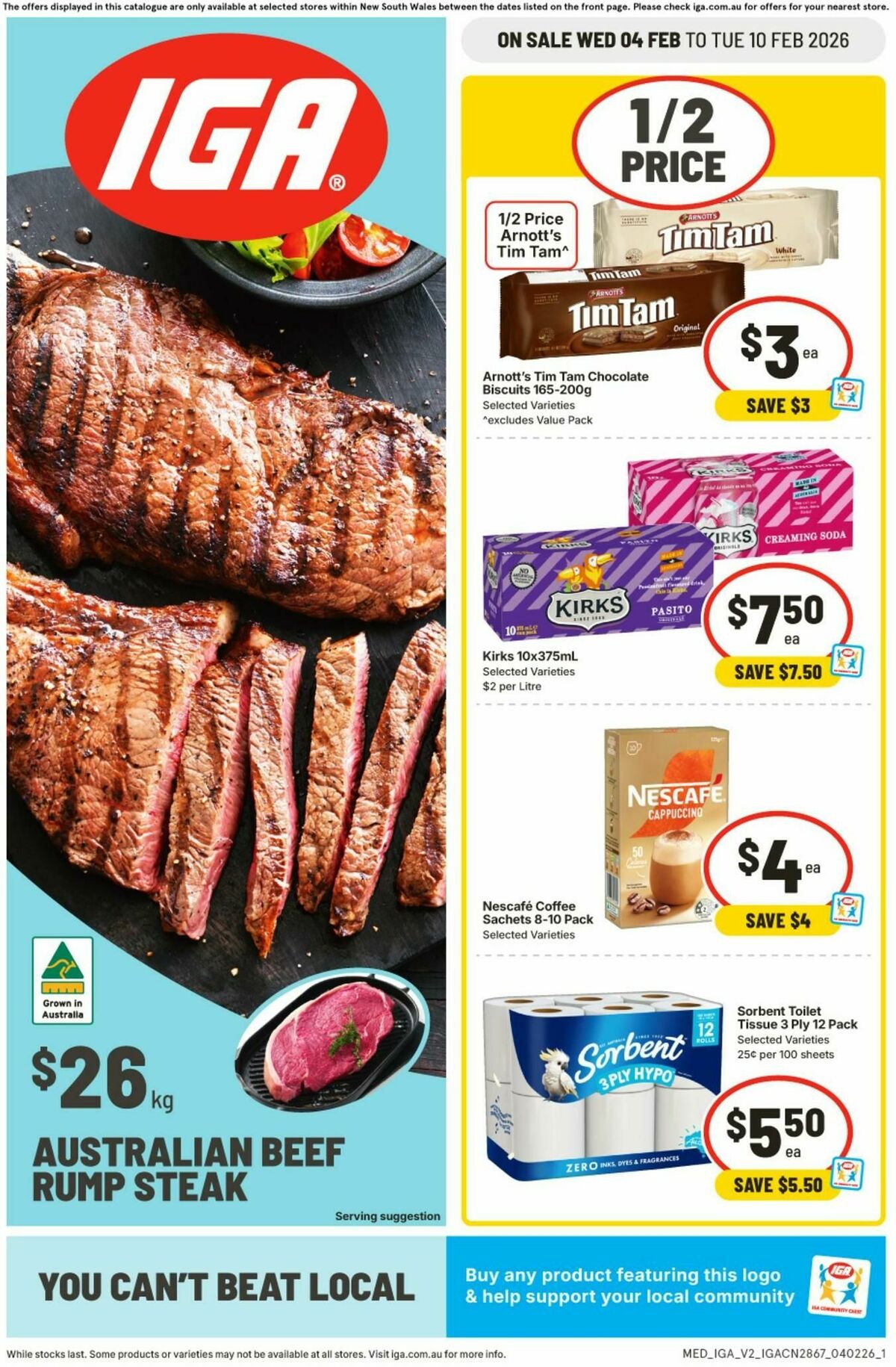 IGA Catalogues from 4 February