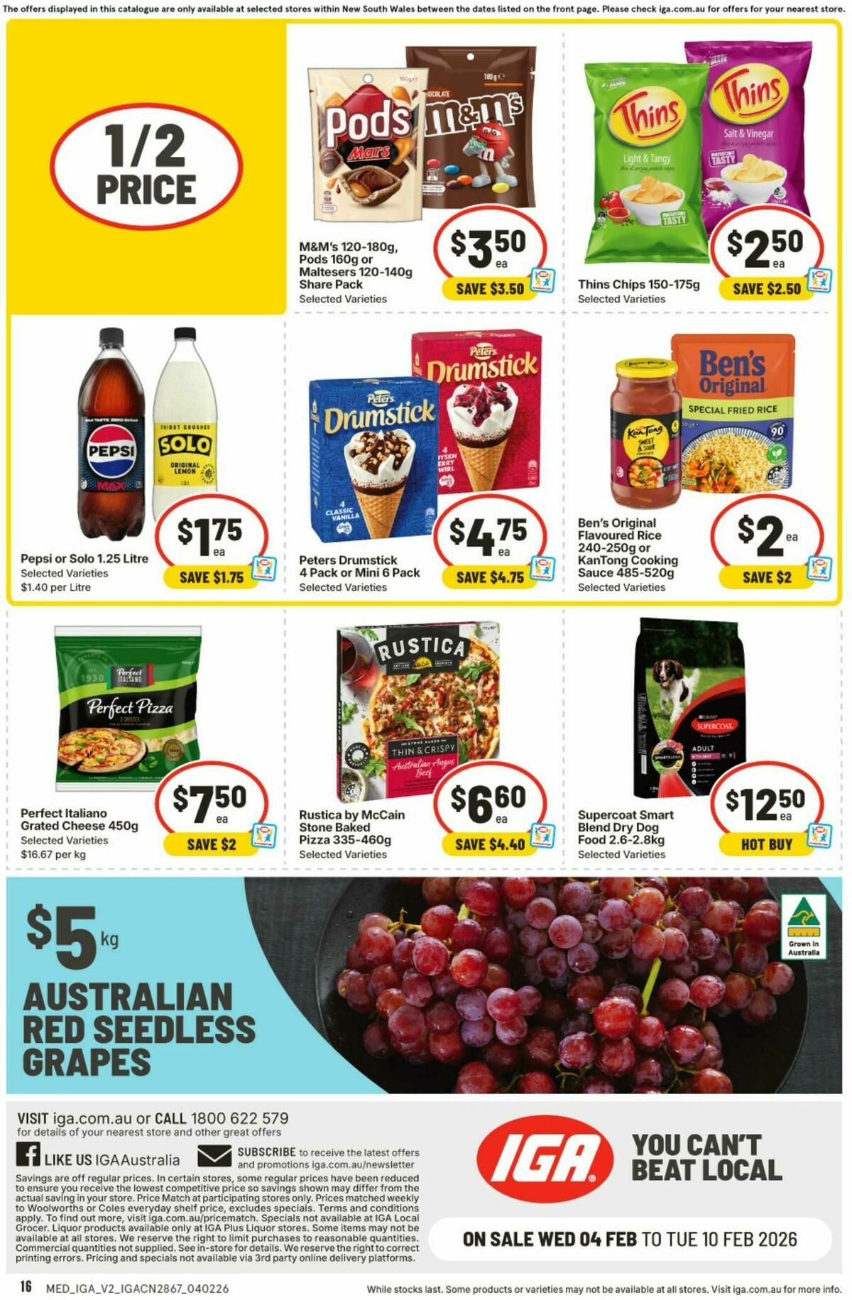 IGA Catalogues from 4 February