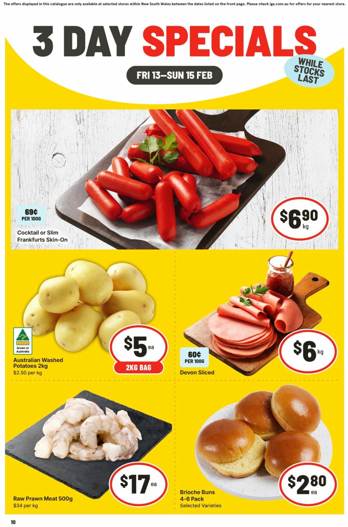 IGA 3 Day Specials Catalogues from 13 February