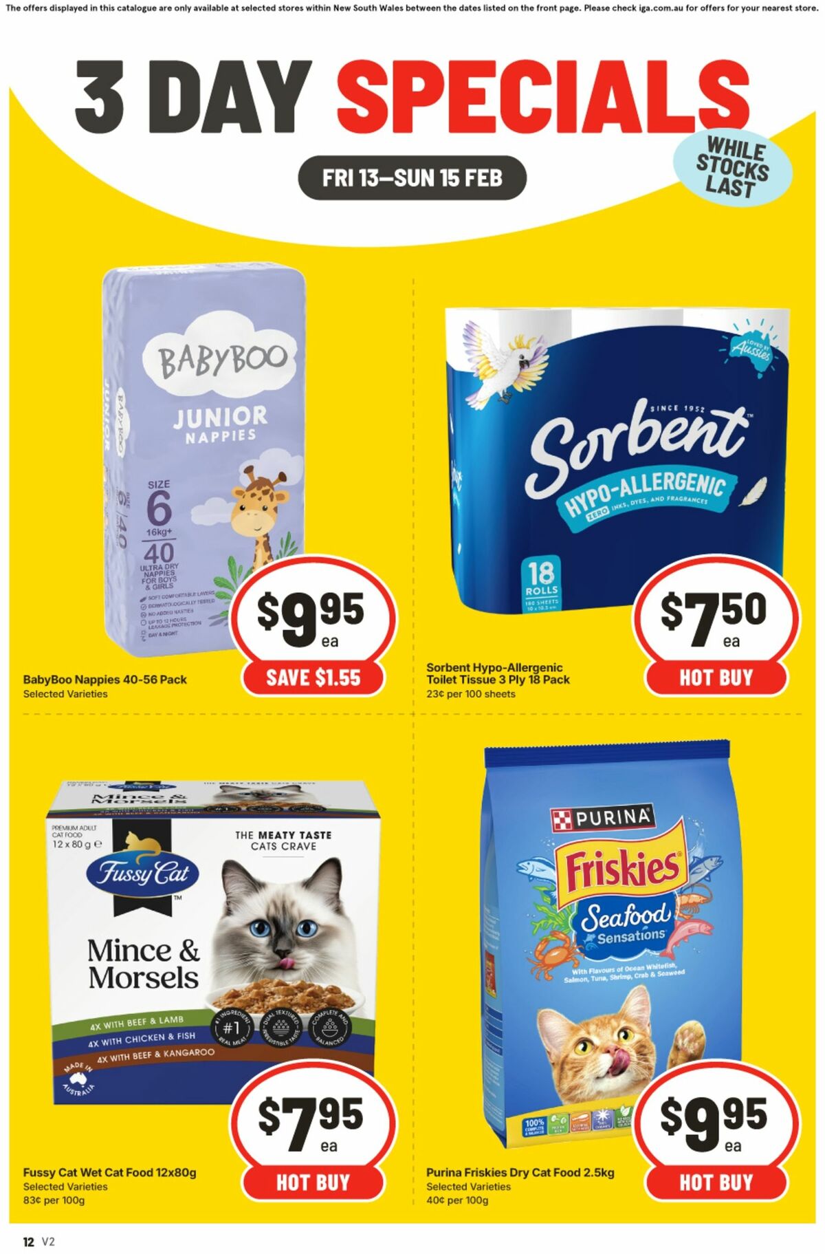 IGA 3 Day Specials Catalogues from 13 February