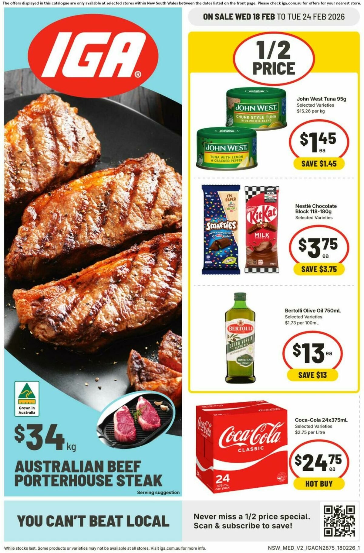 IGA Catalogues from 18 February