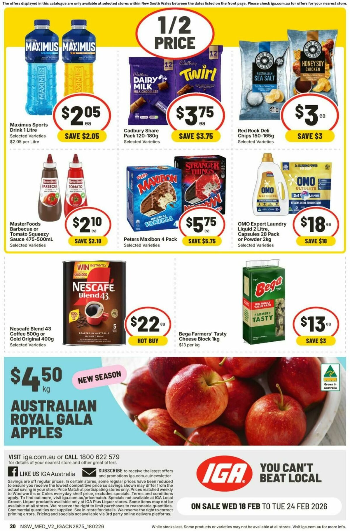 IGA Catalogues from 18 February