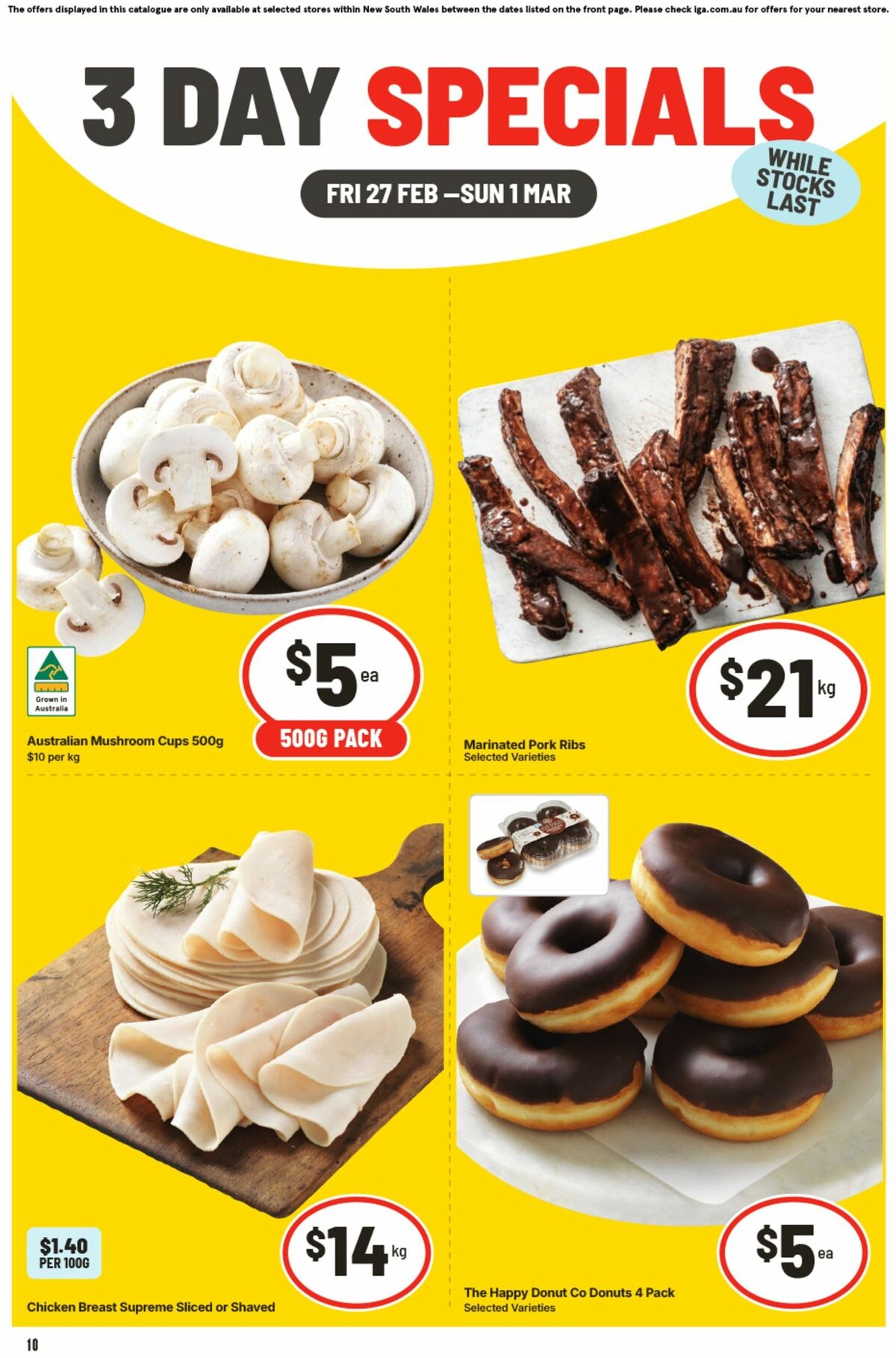 IGA 3 Day Specials Catalogues from 27 February