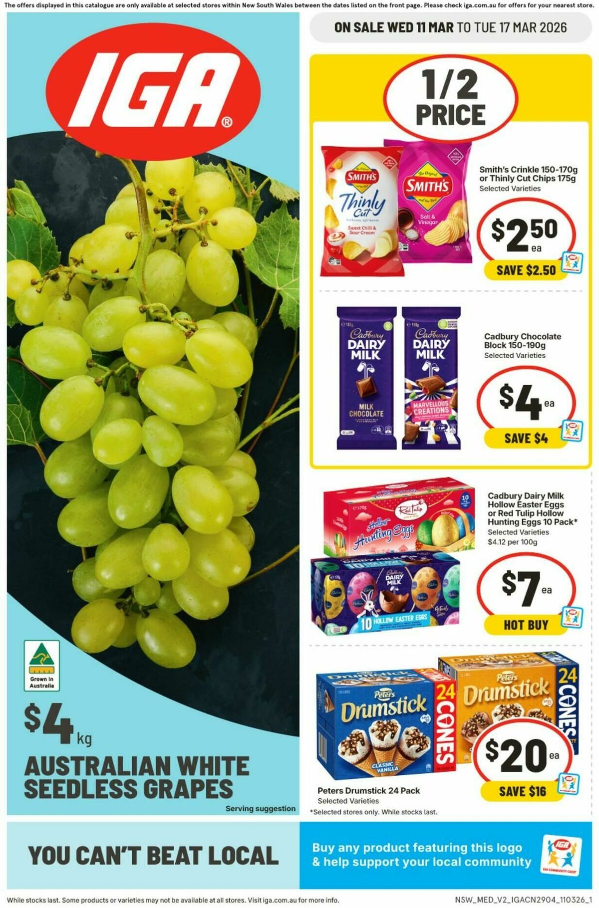 IGA Catalogues from 11 March