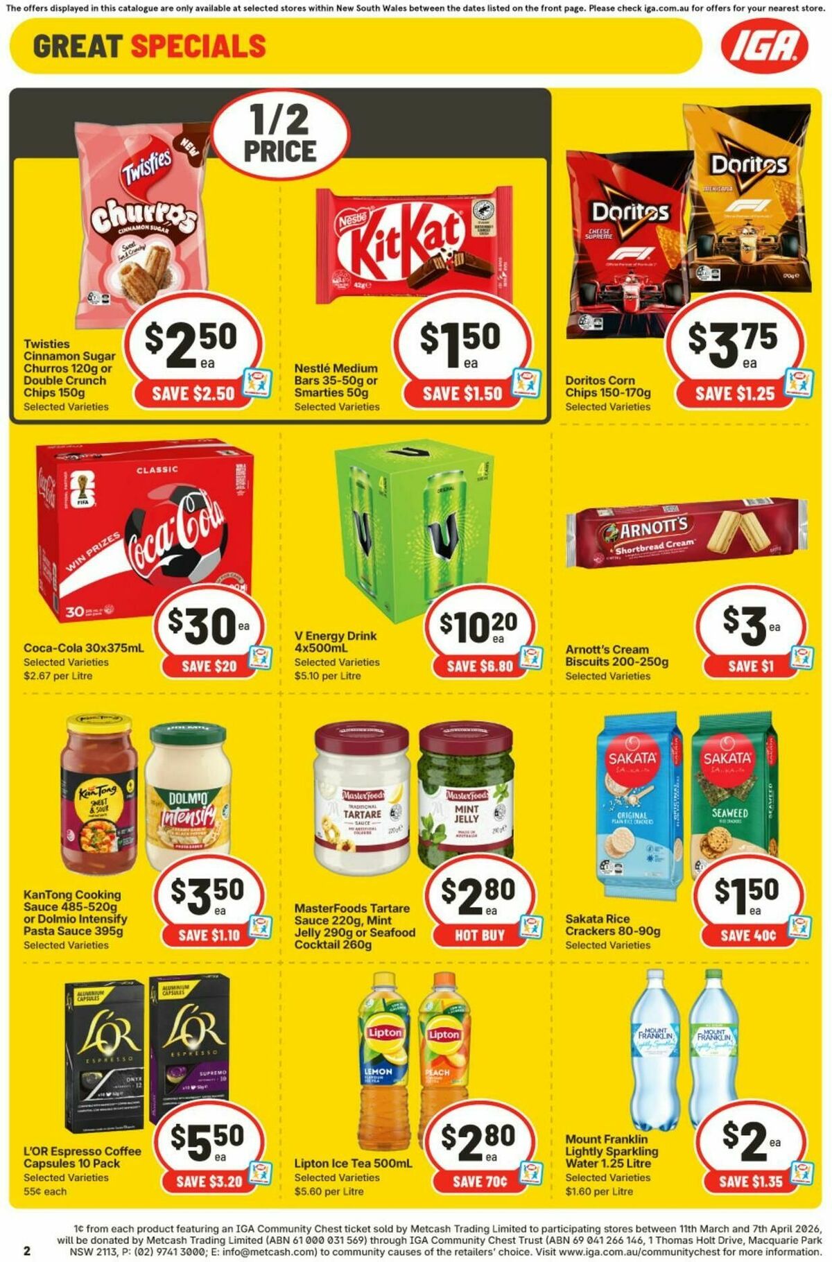 IGA Catalogues from 11 March