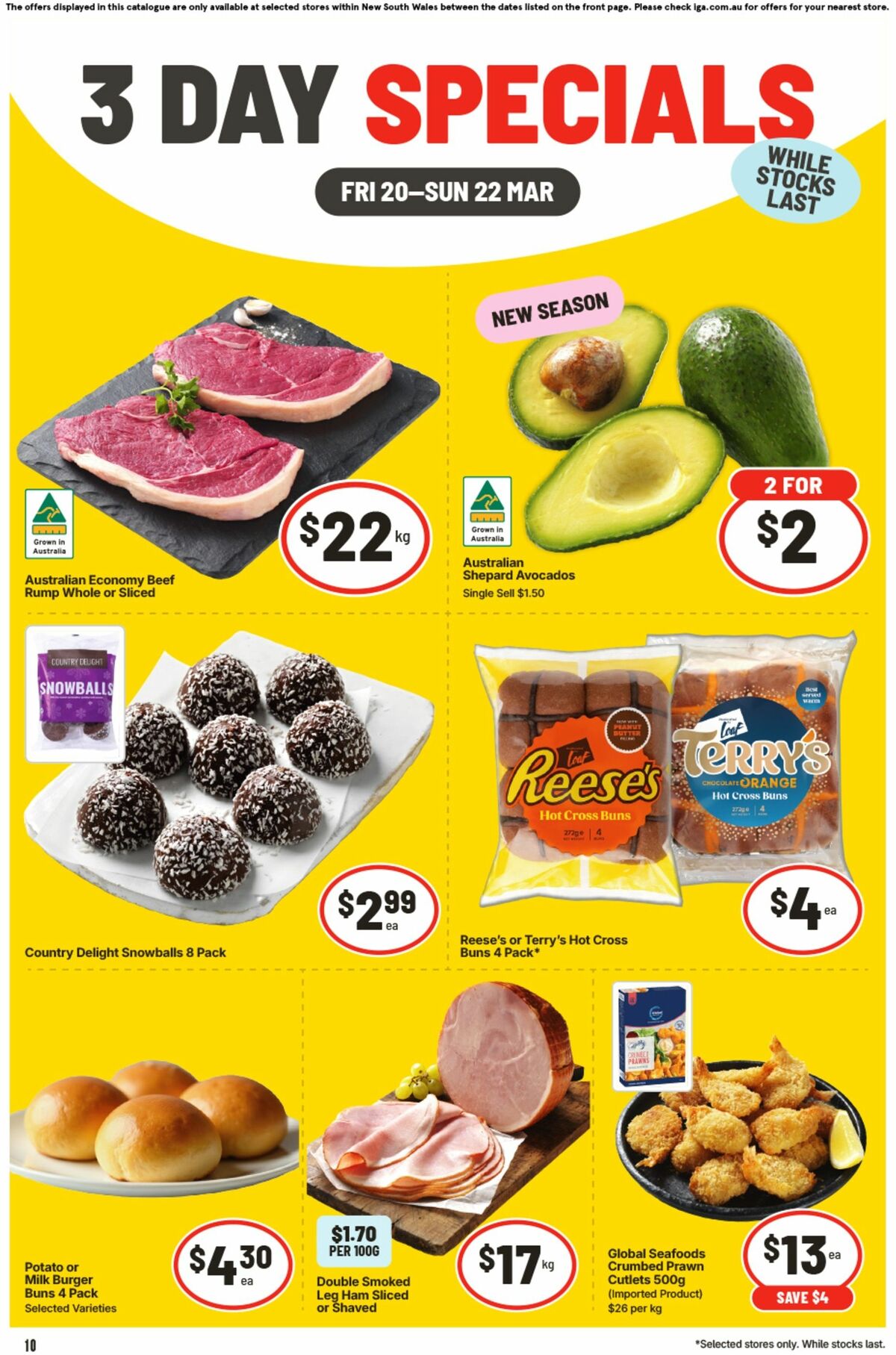 IGA 3 Day Specials Catalogues from 20 March