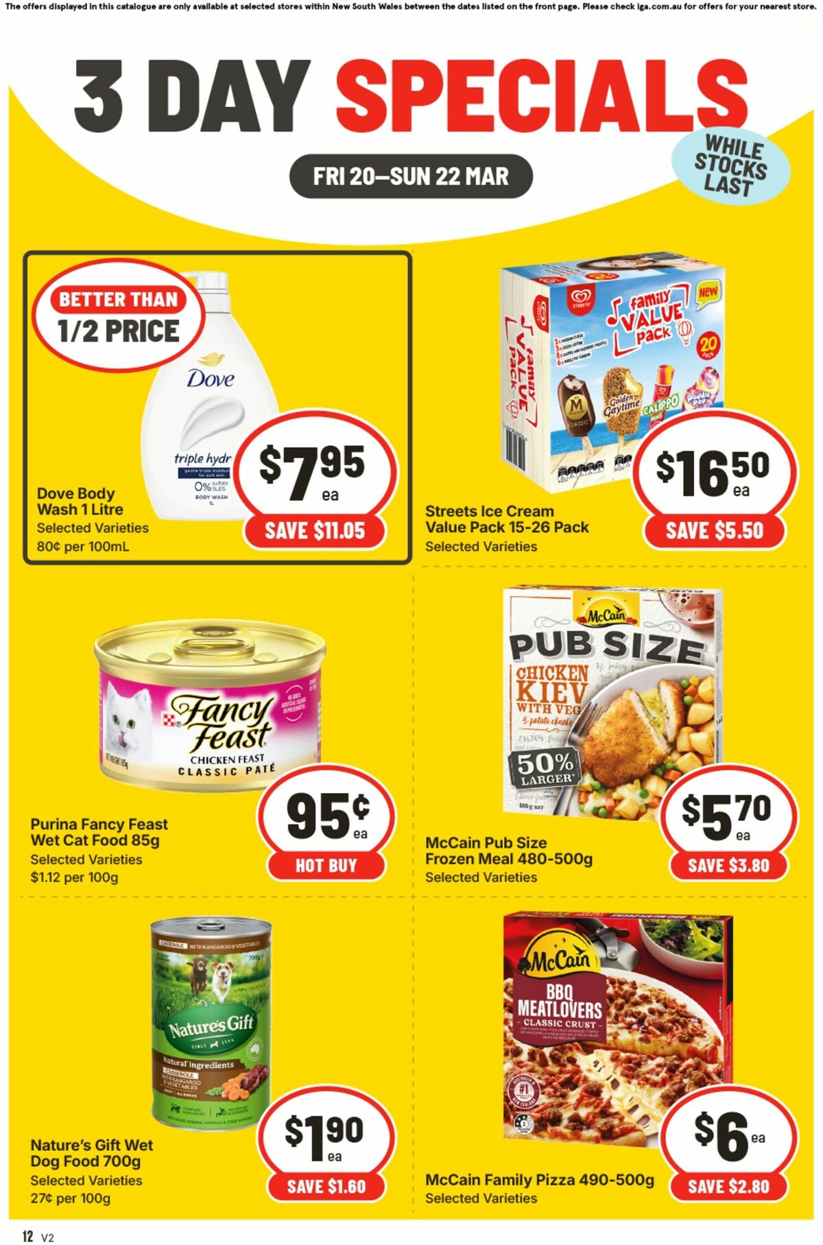 IGA 3 Day Specials Catalogues from 20 March