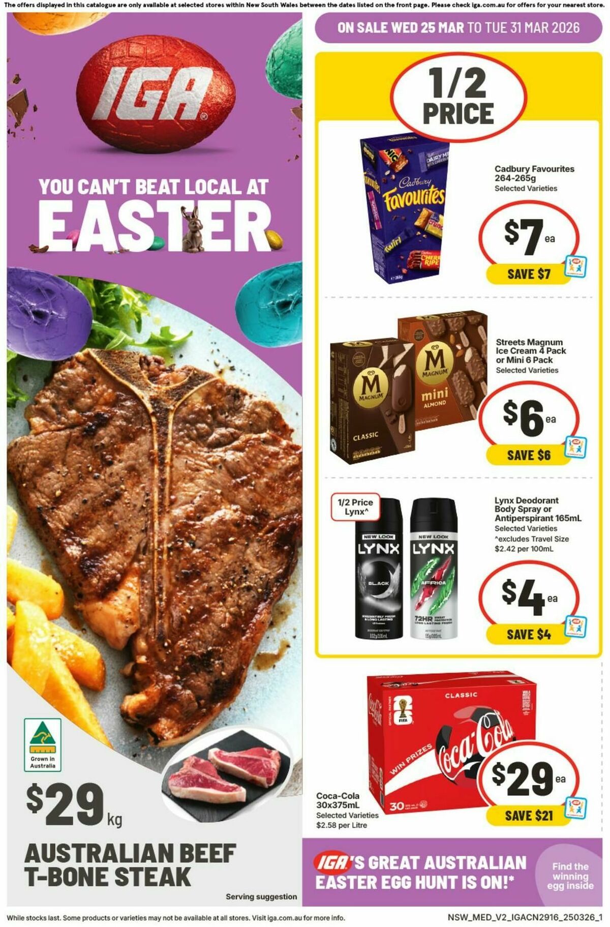 IGA Catalogues from 25 March
