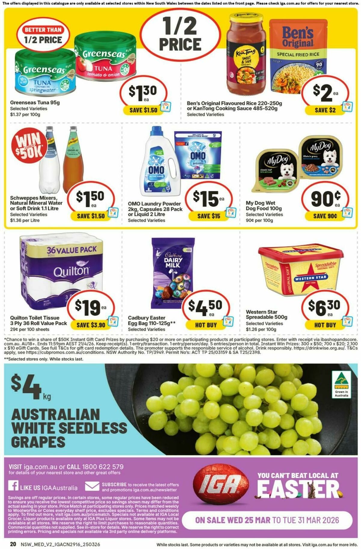 IGA Catalogues from 25 March