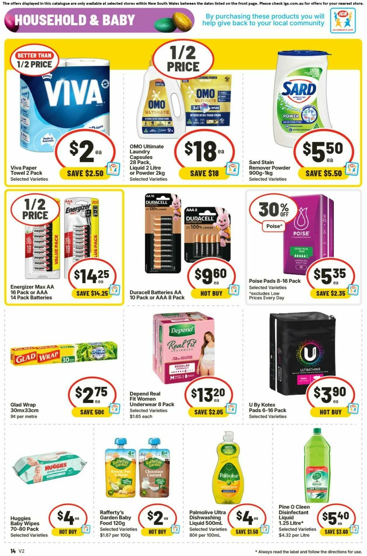 IGA Catalogues from 1 April
