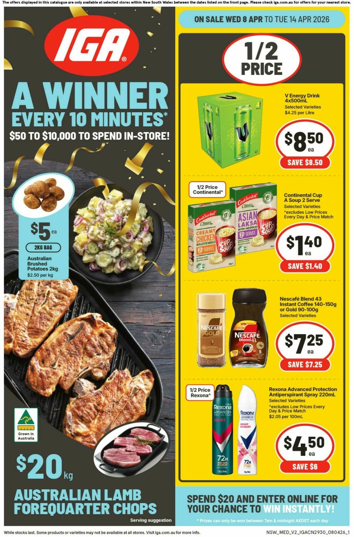 IGA Catalogues from 8 April