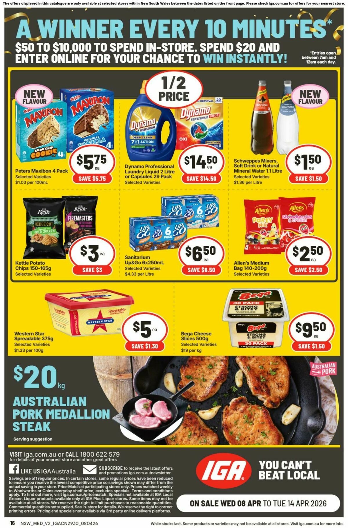 IGA Catalogues from 8 April