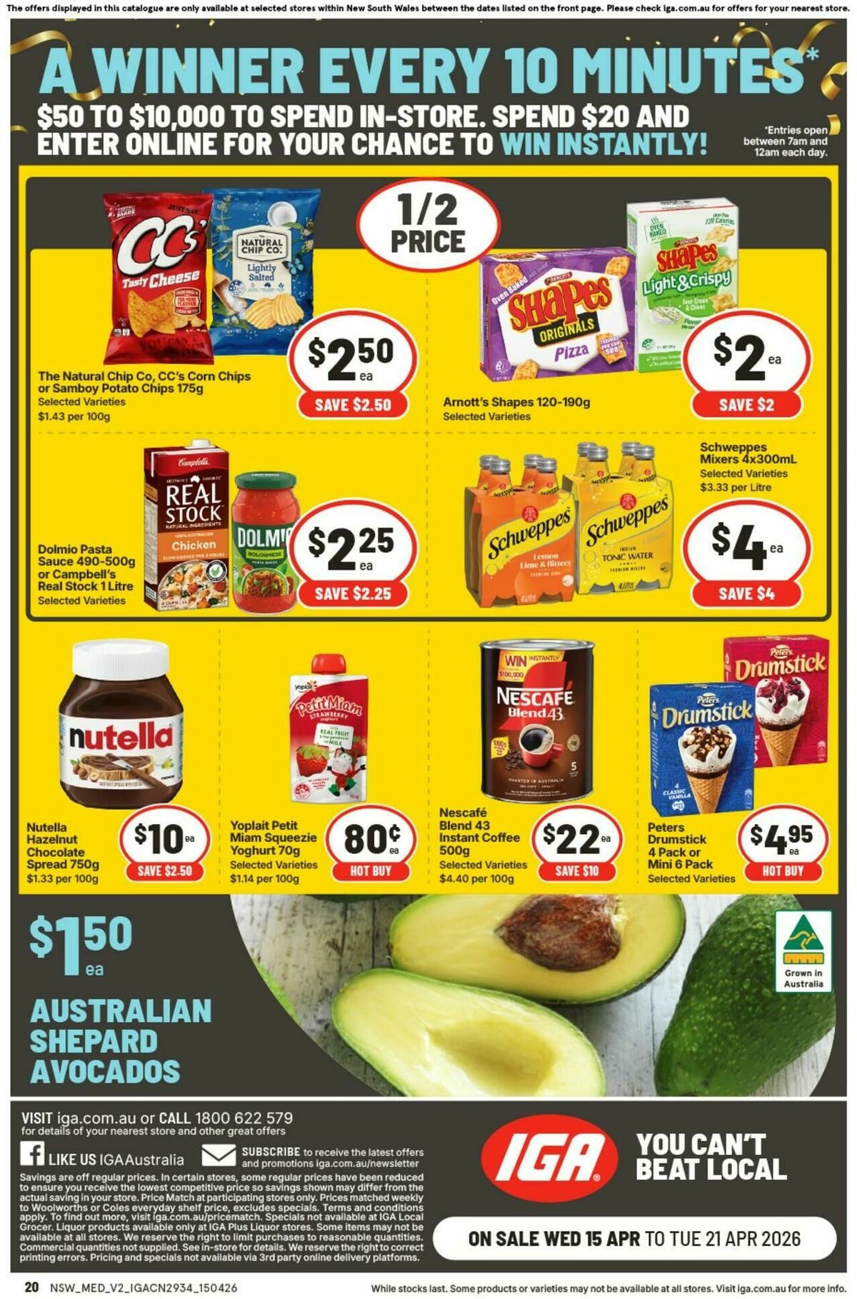 IGA Catalogues from 15 April