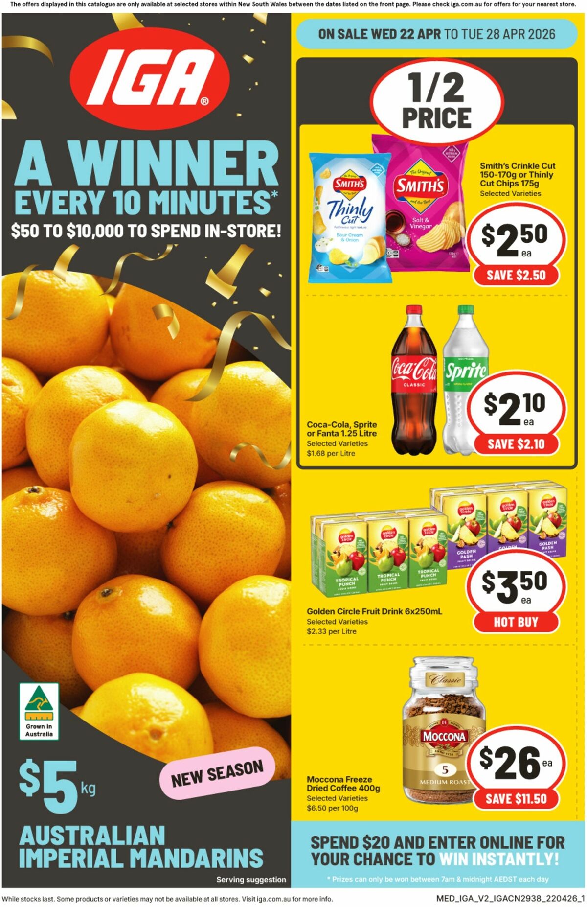 IGA Catalogues from 22 April