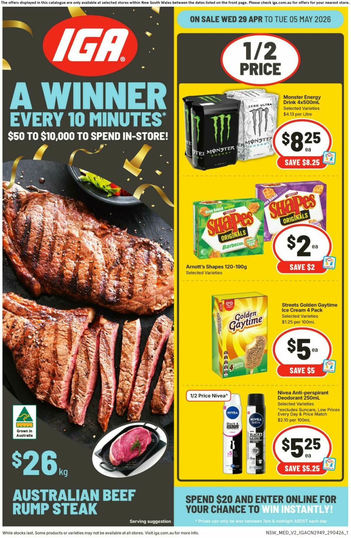 IGA Catalogues from 29 April