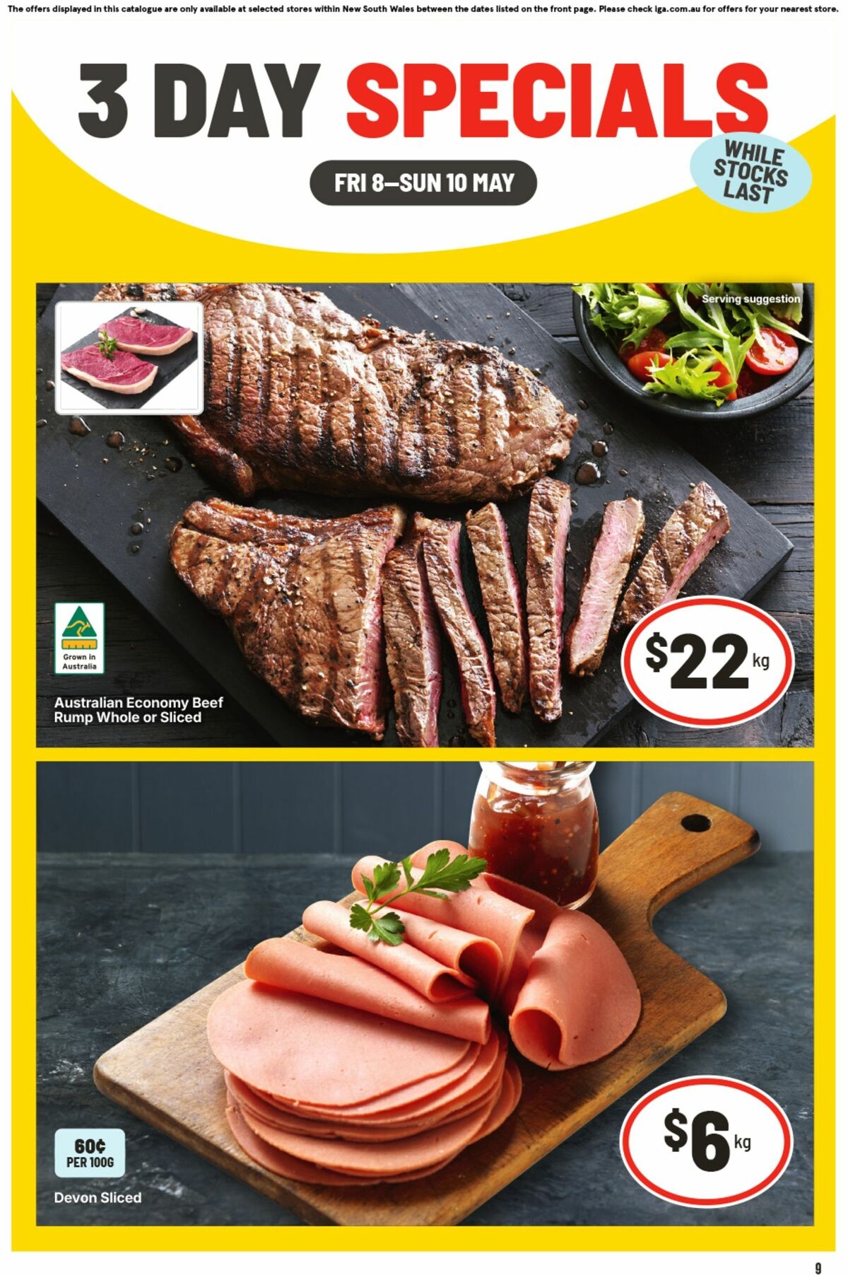 IGA 3 Day Specials Catalogues from 8 May