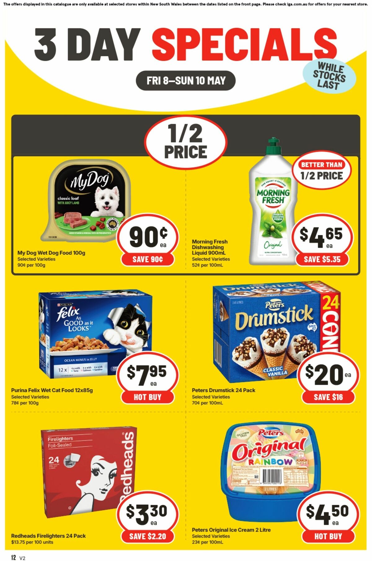 IGA 3 Day Specials Catalogues from 8 May