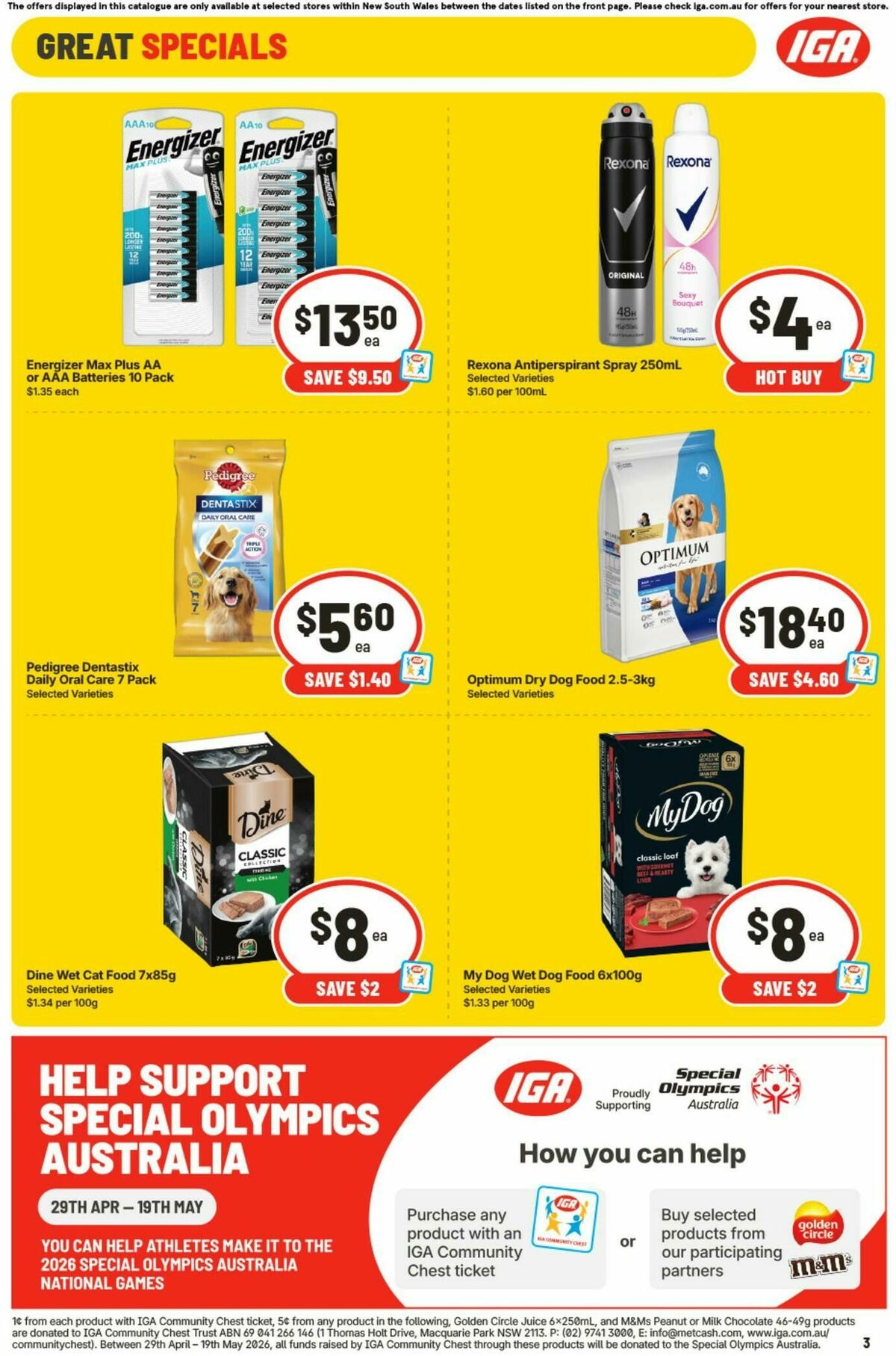 IGA Catalogues from 13 May