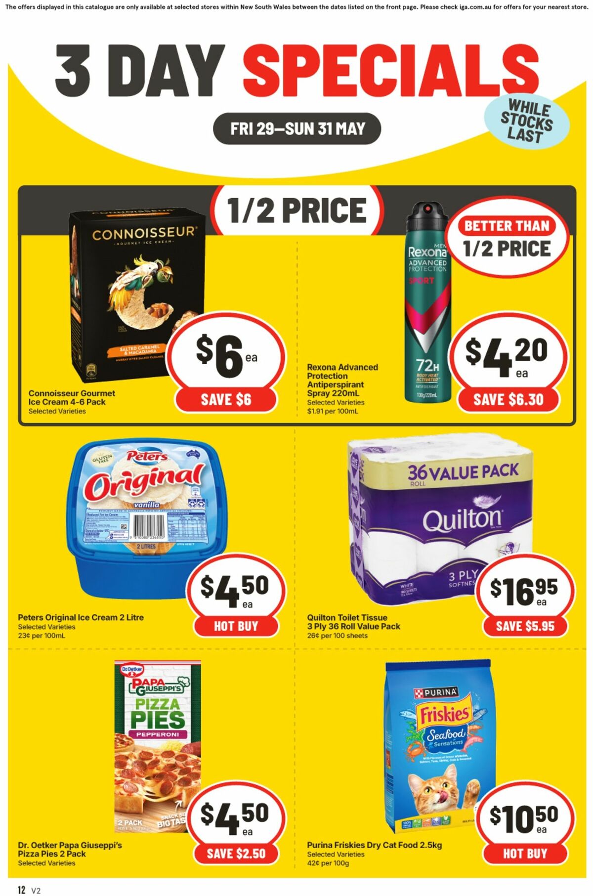 IGA 3 Day Specials Catalogues from 29 May