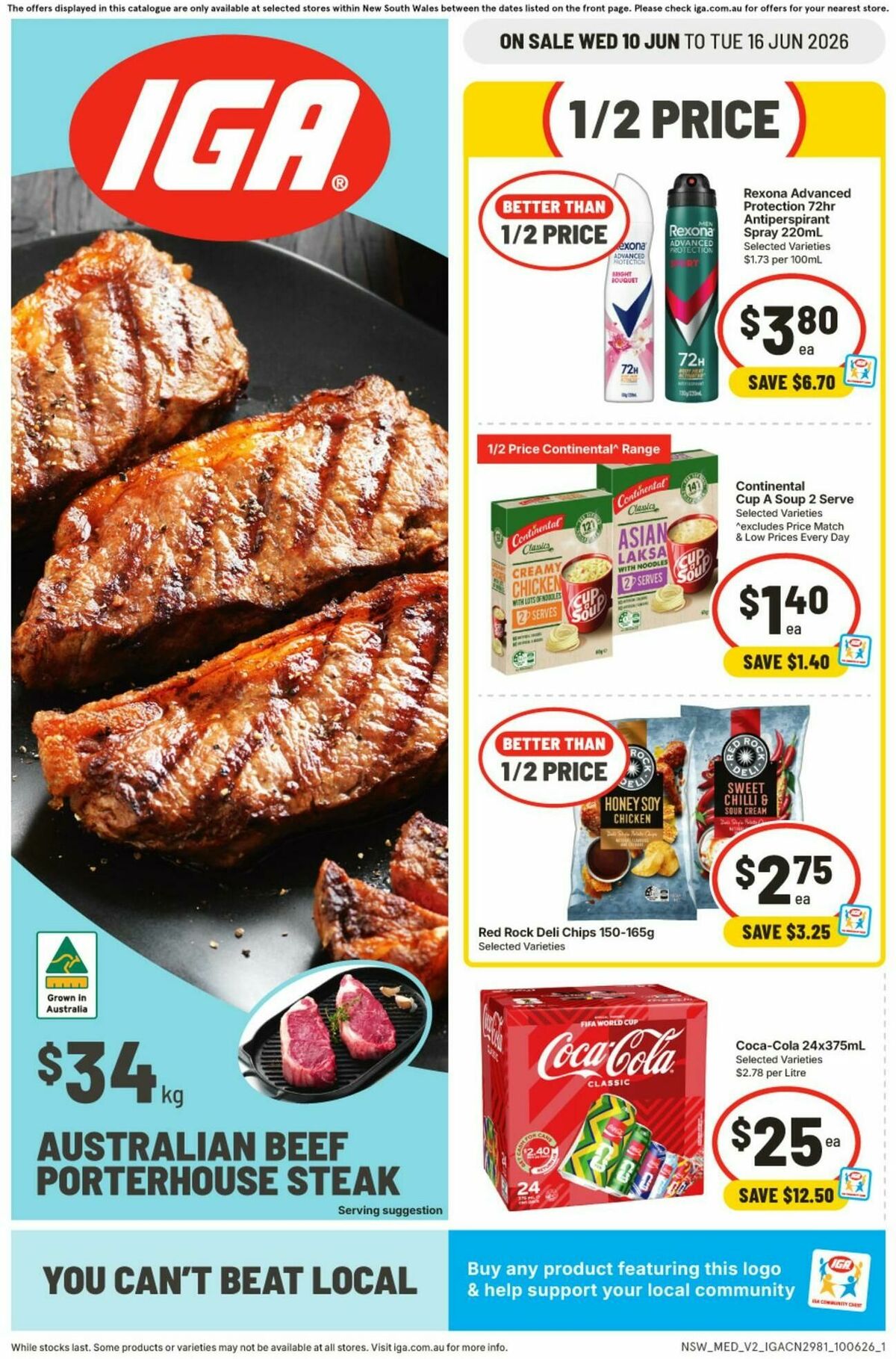 IGA Catalogues from 10 June