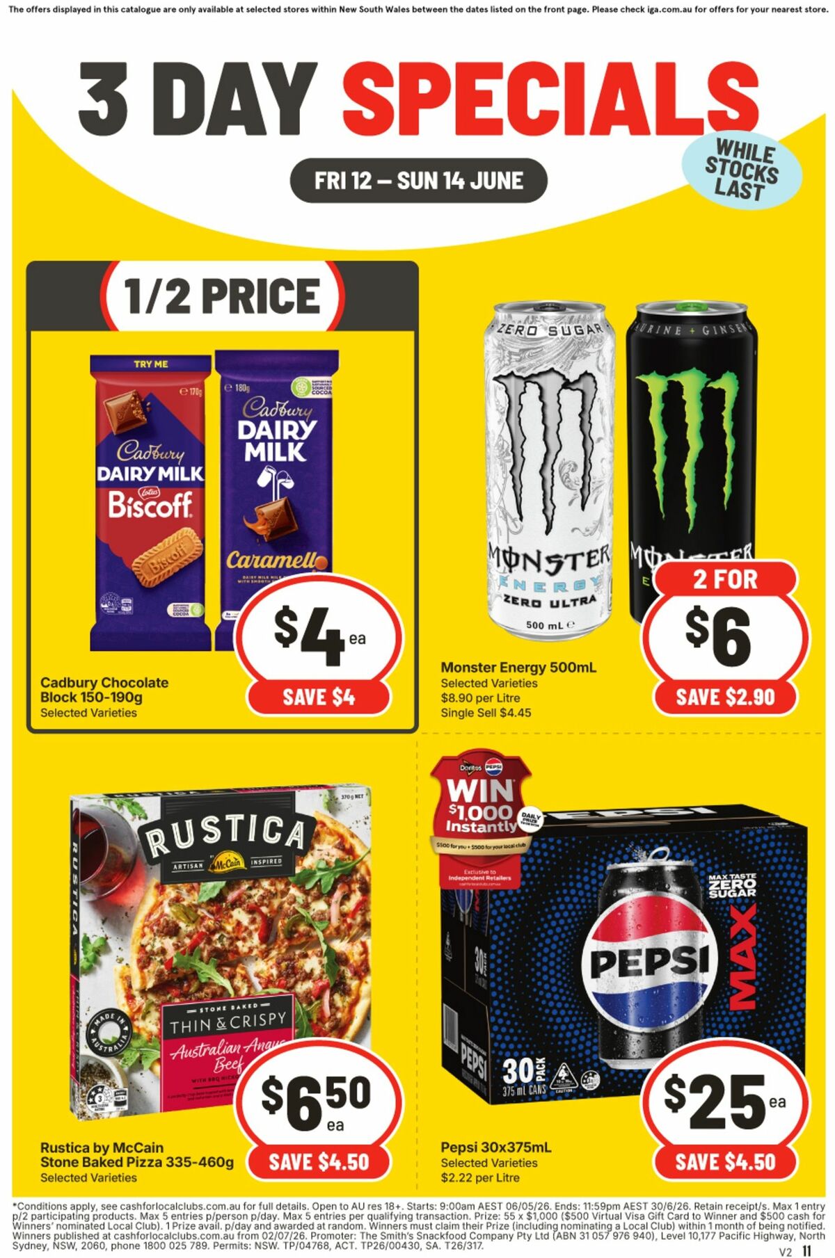 IGA 3 Day Specials Catalogues from 12 June