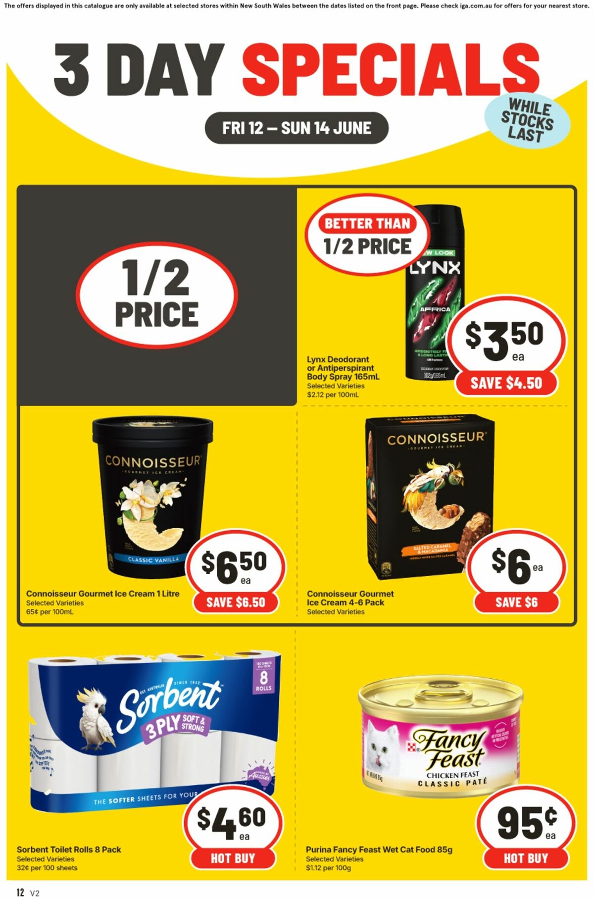 IGA 3 Day Specials Catalogues from 12 June
