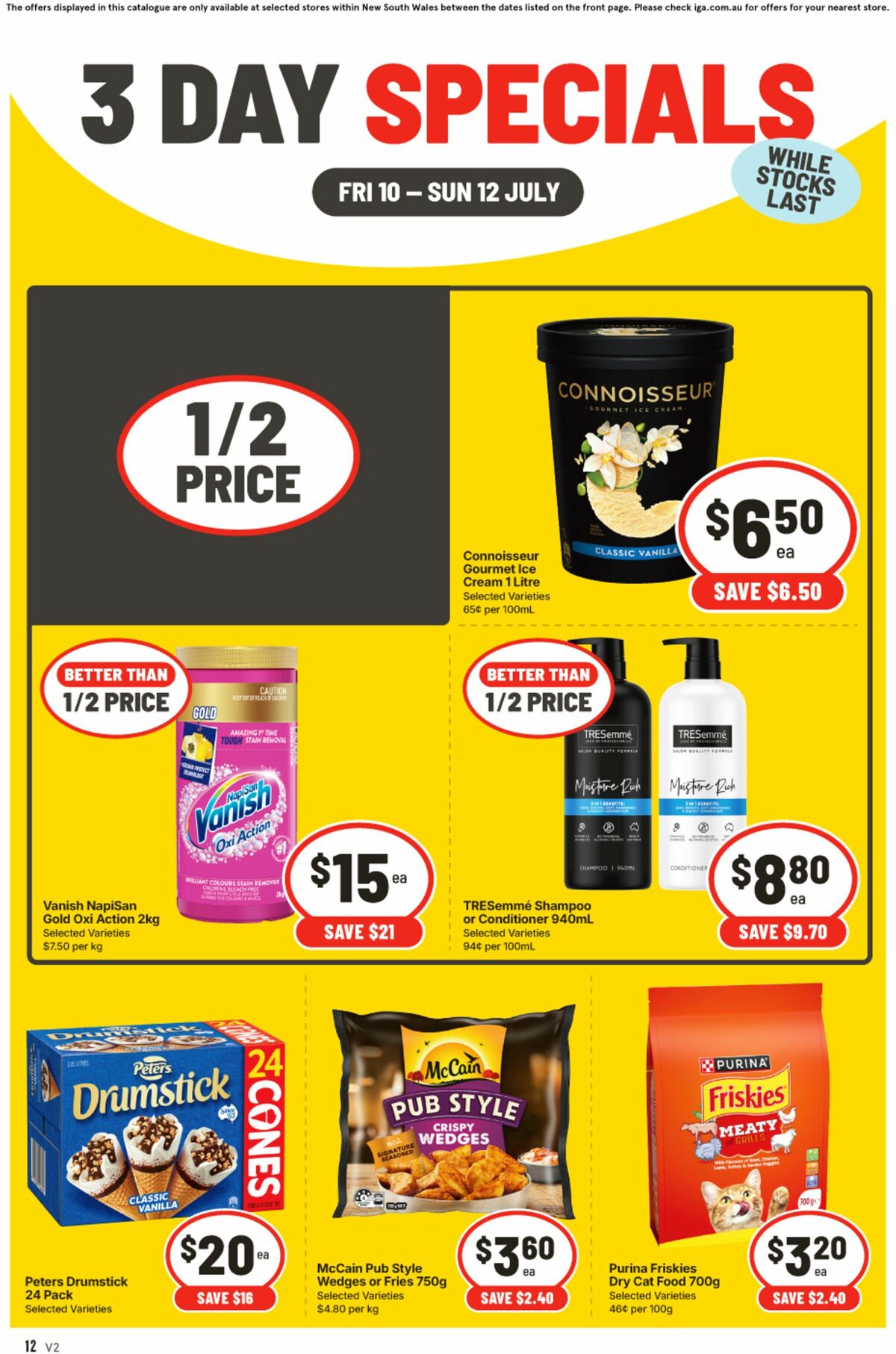 IGA 3 Day Specials Catalogues from 10 July