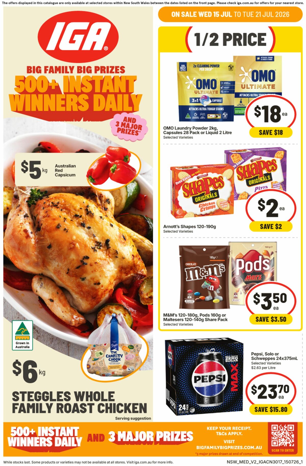 IGA Catalogues from 15 July