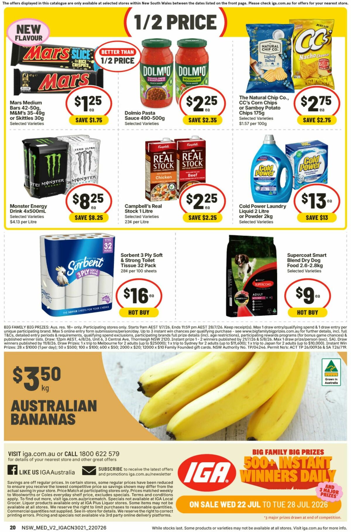 IGA Catalogues from 22 July