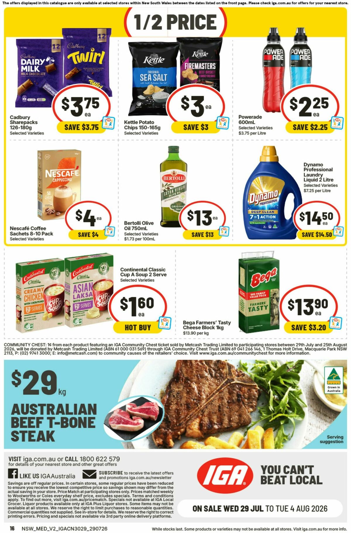 IGA Catalogues from 29 July