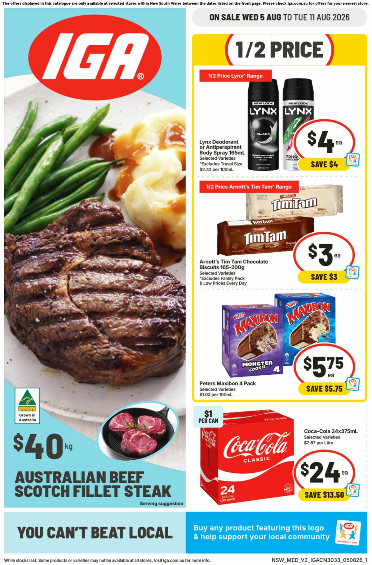 IGA Catalogues from 5 August