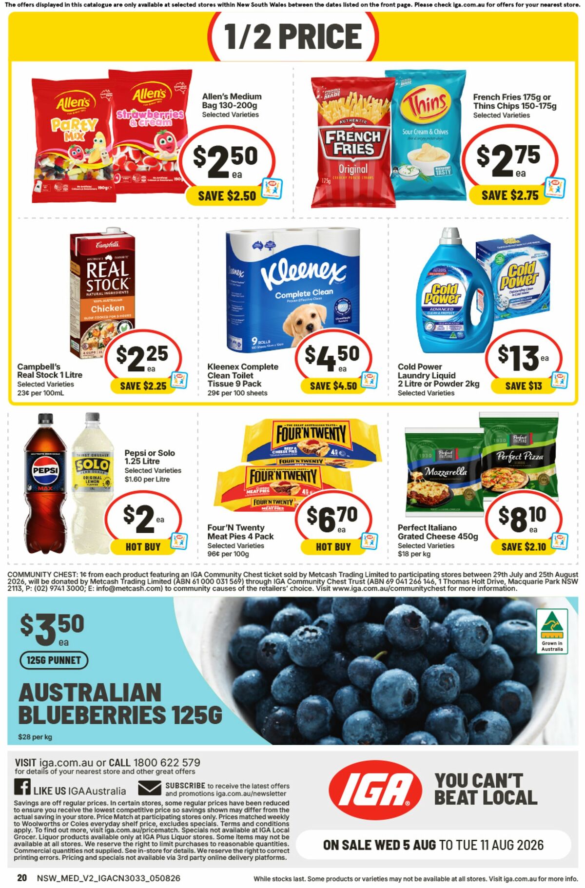 IGA Catalogues from 5 August